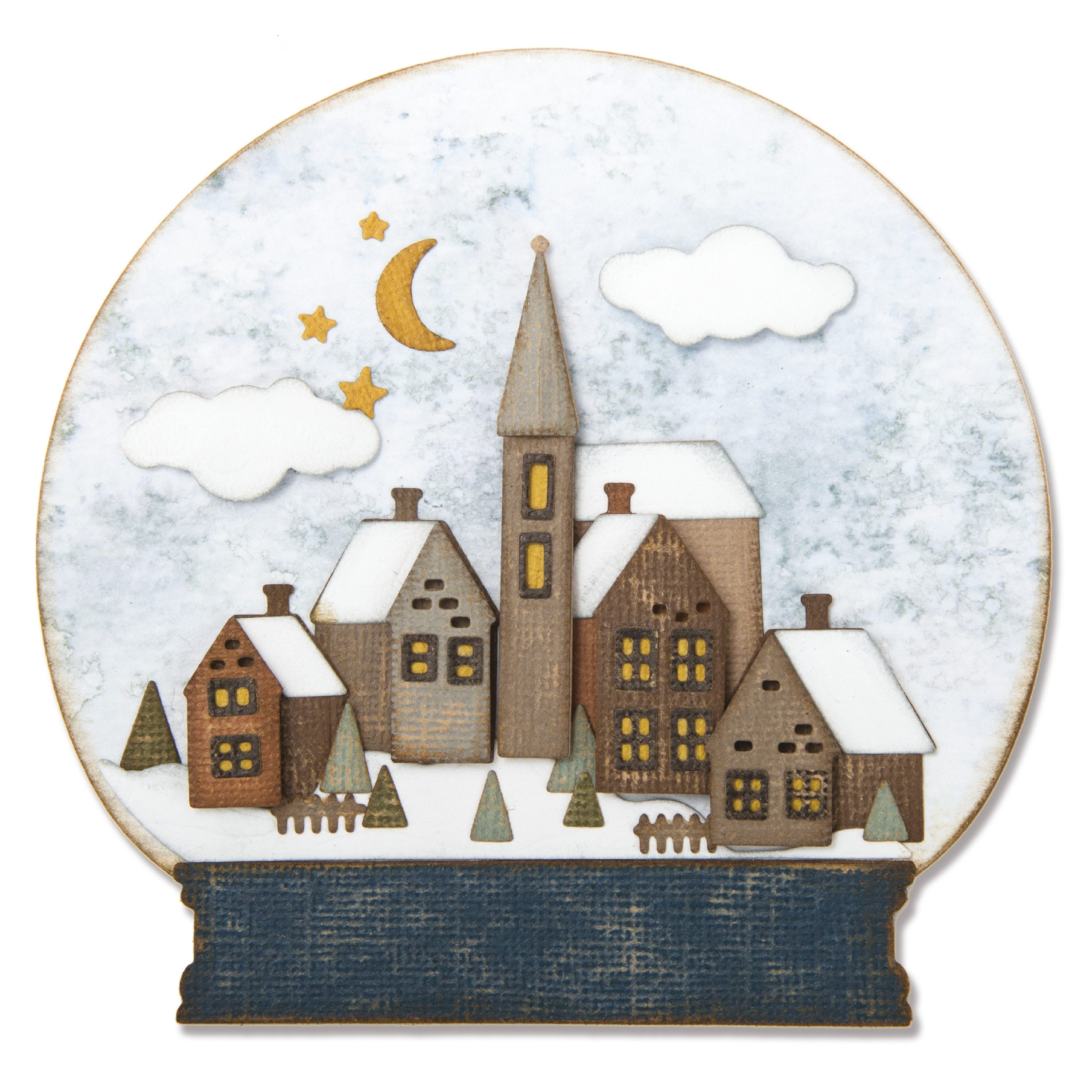 Sizzix Motivschablone Snowglobe, 26 Teile