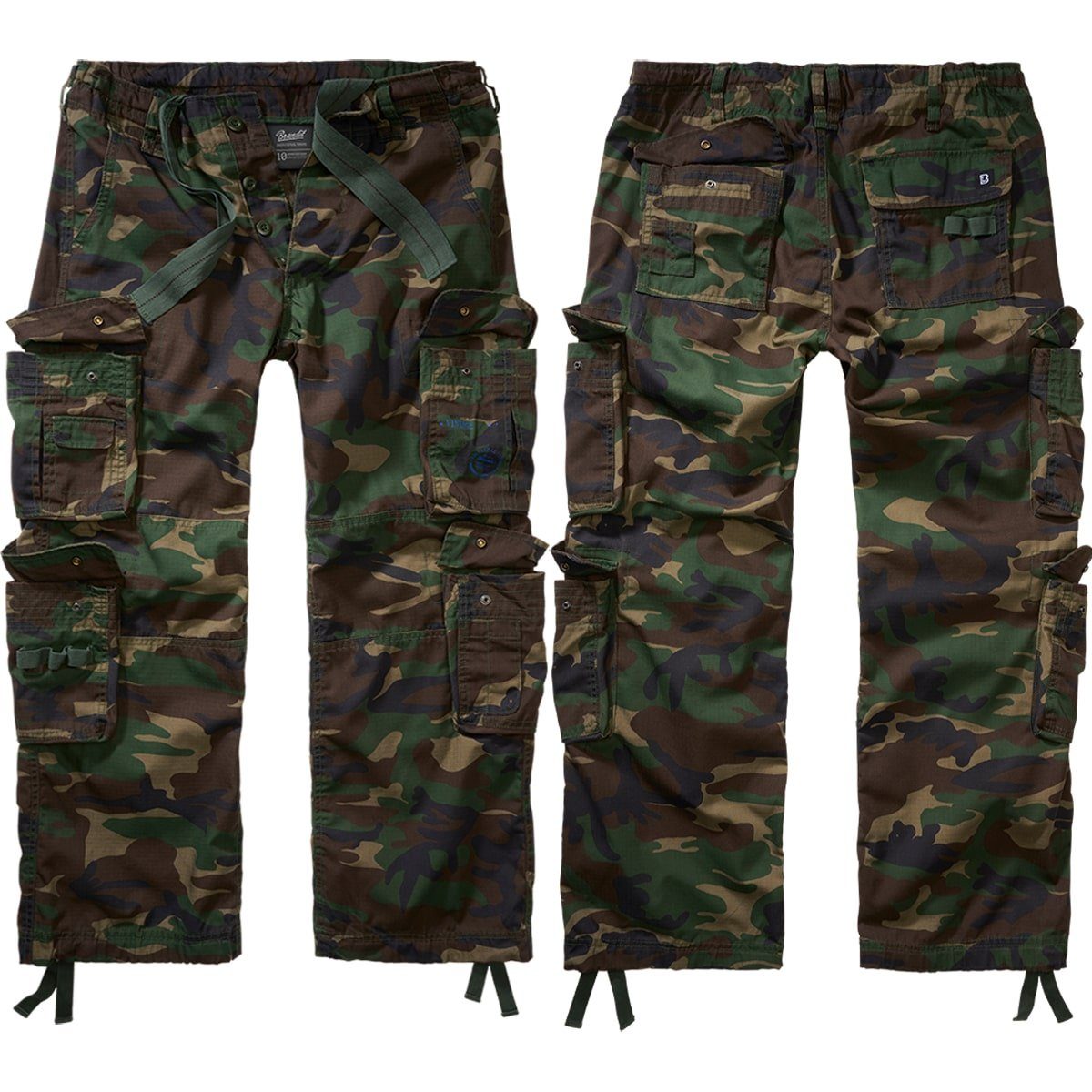 Brandit Outdoorhose Brandit Hose Pure Vintage RipStop *Limited Edition* Woodland