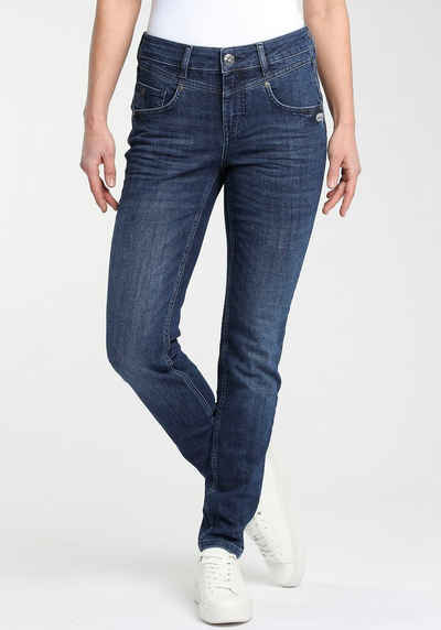 GANG Skinny-fit-Jeans »MARISSA« mit modischer V-Passe vorn & hinten