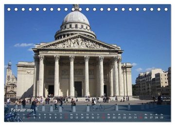CALVENDO Wandkalender Paris (Tischkalender 2024 DIN A5 quer), CALVENDO Monatskalender