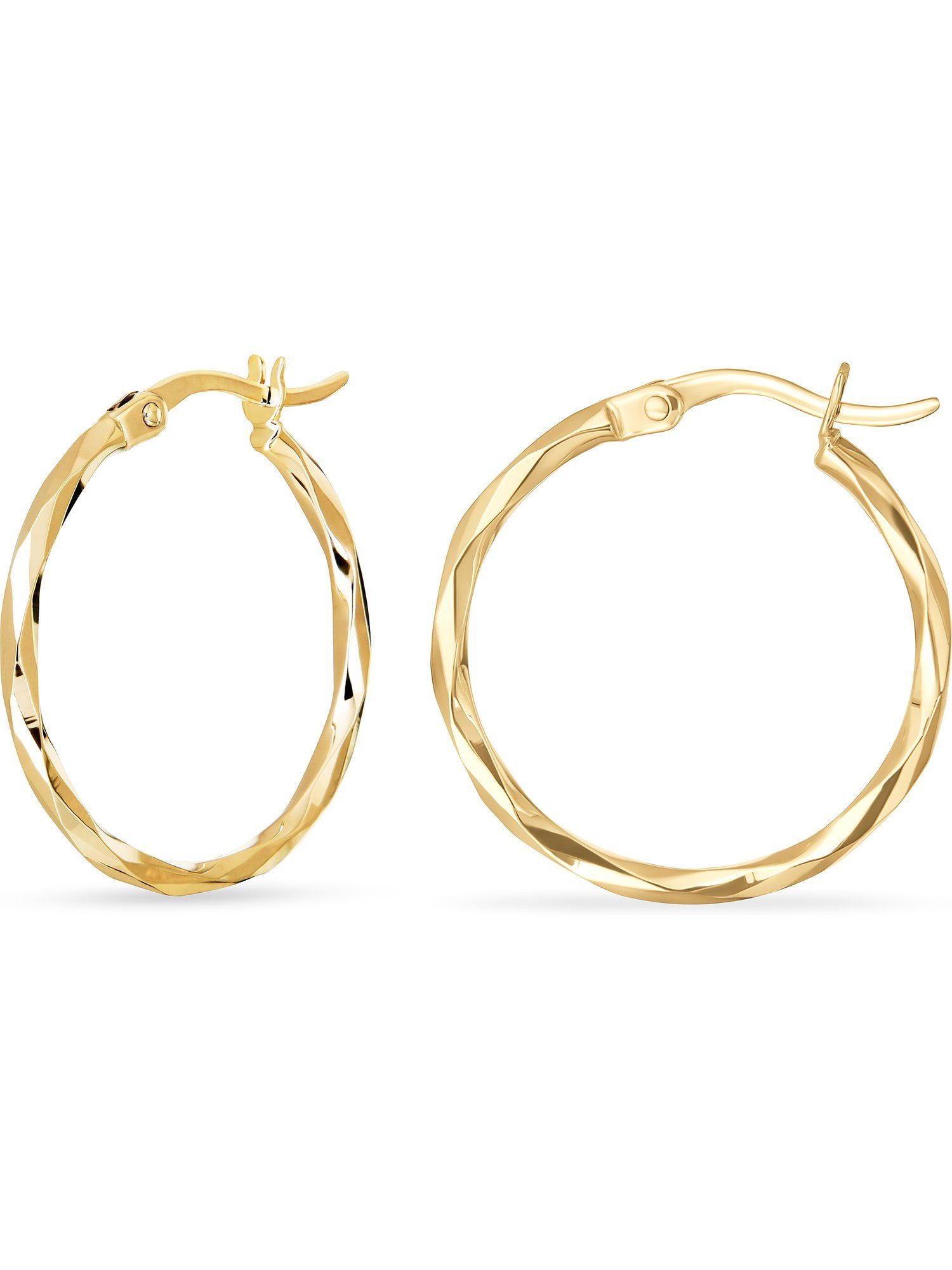 FAVS Paar Creolen FAVS Damen-Creolen 375er Gelbgold (Paar)