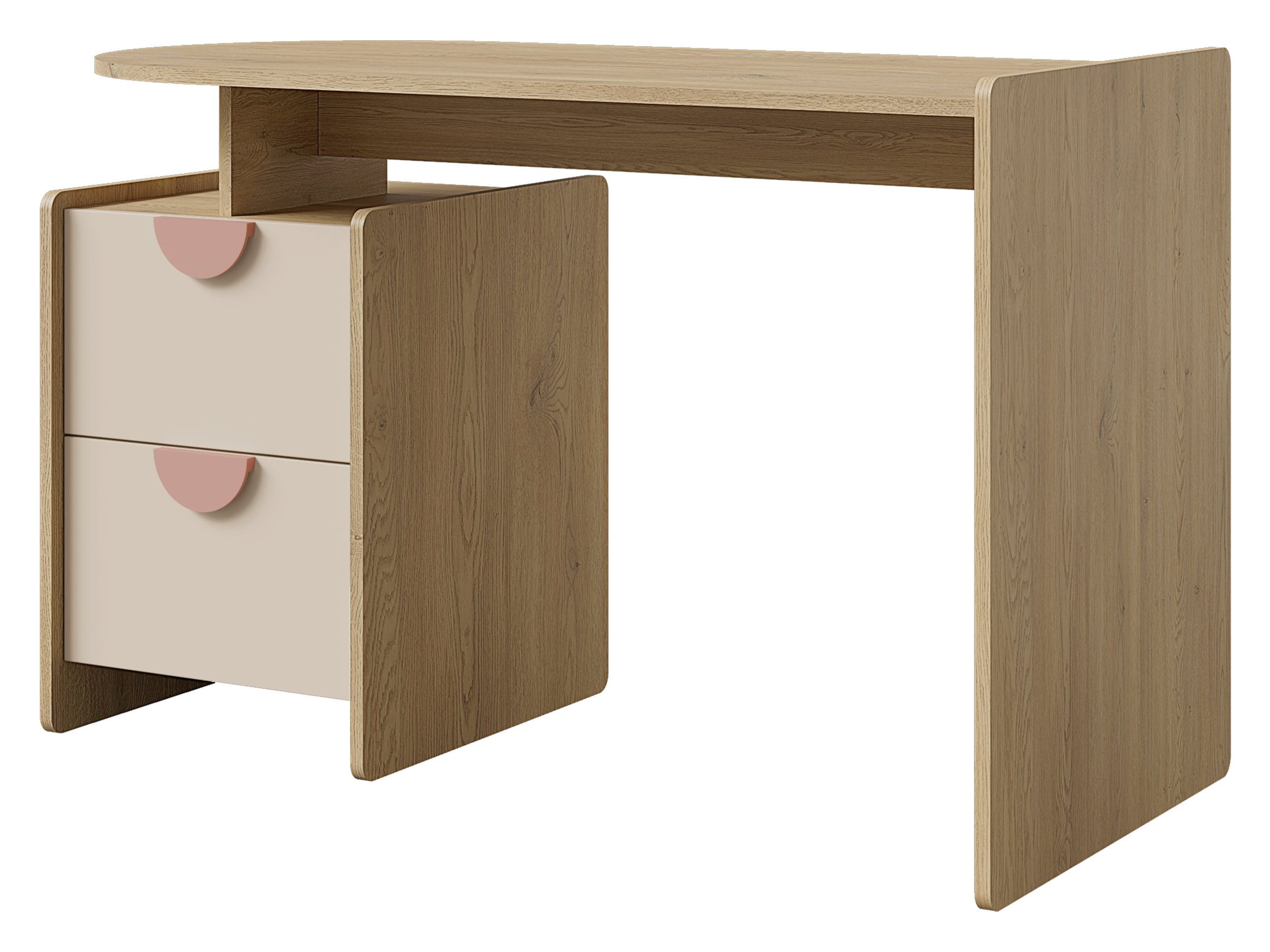 MIRJAN24 Schreibtisch Lexi 2S 12 L / P (mit zwei Schubladen), Universal - Links / Rechts