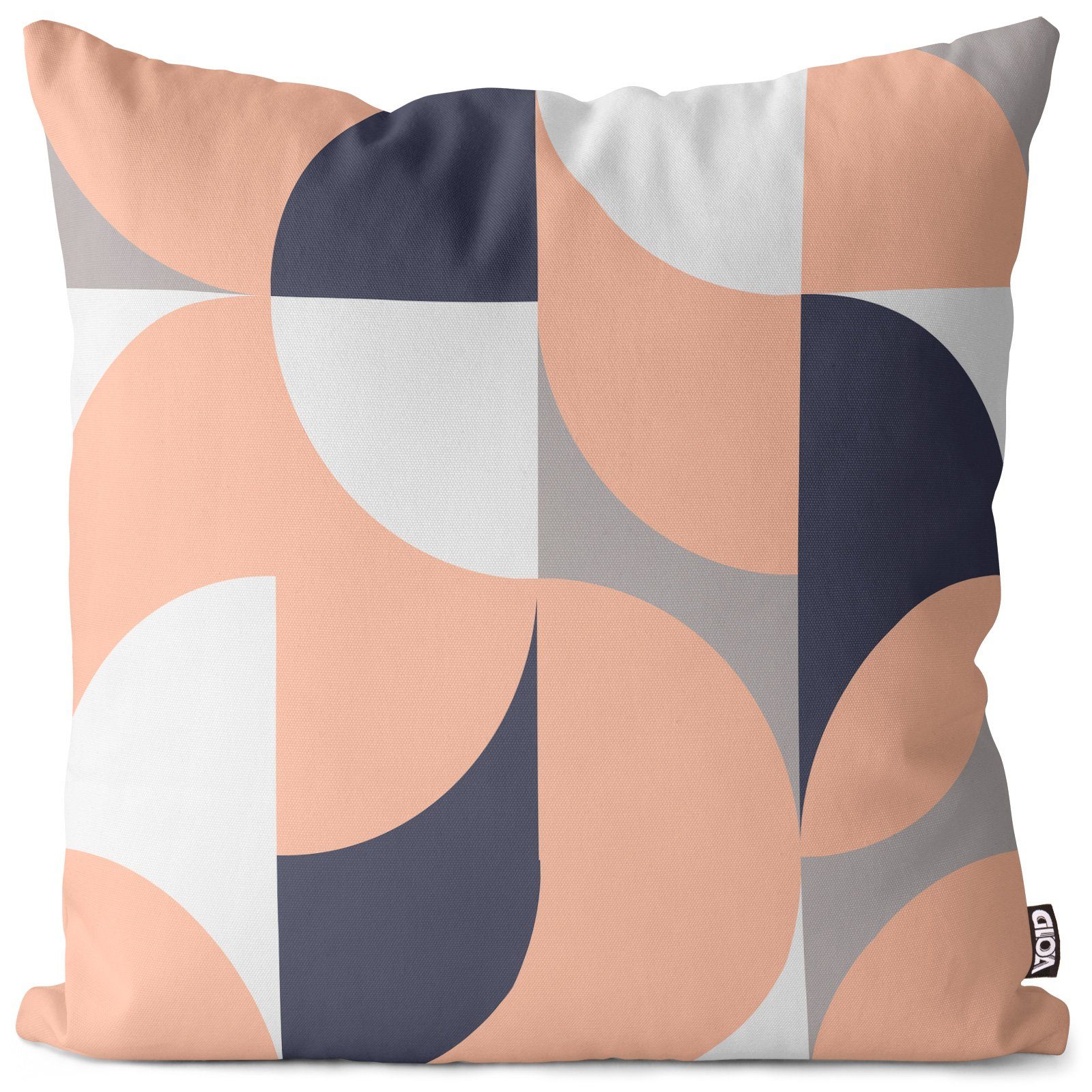 VOID Kissenbezug, (1 Stück), geometrisch Muster Design Kreise gemustert Skandinavien Wohnzimmer ge