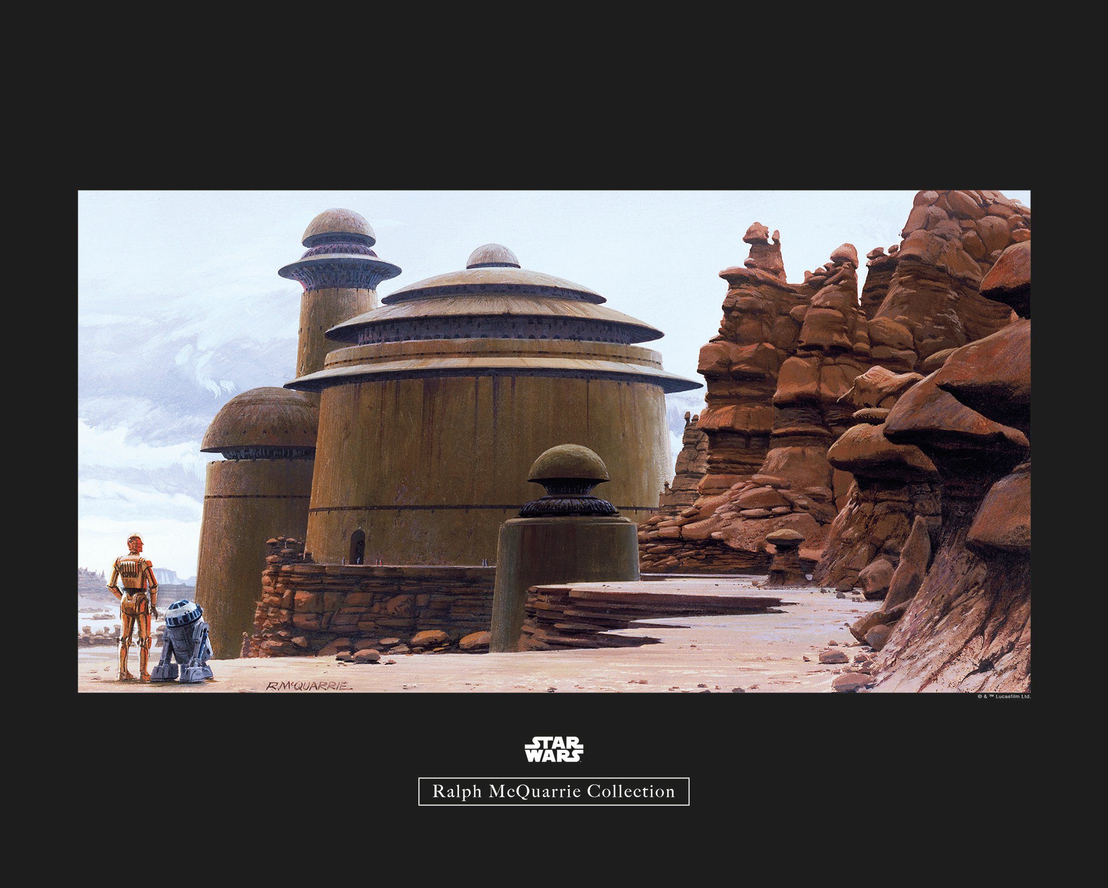 Komar Bild Star Wars Classic RMQ Jabbas Palace, Star Wars (1 St), Wandbild zur Dekoration im Kinderzimmer - ohne Rahmen