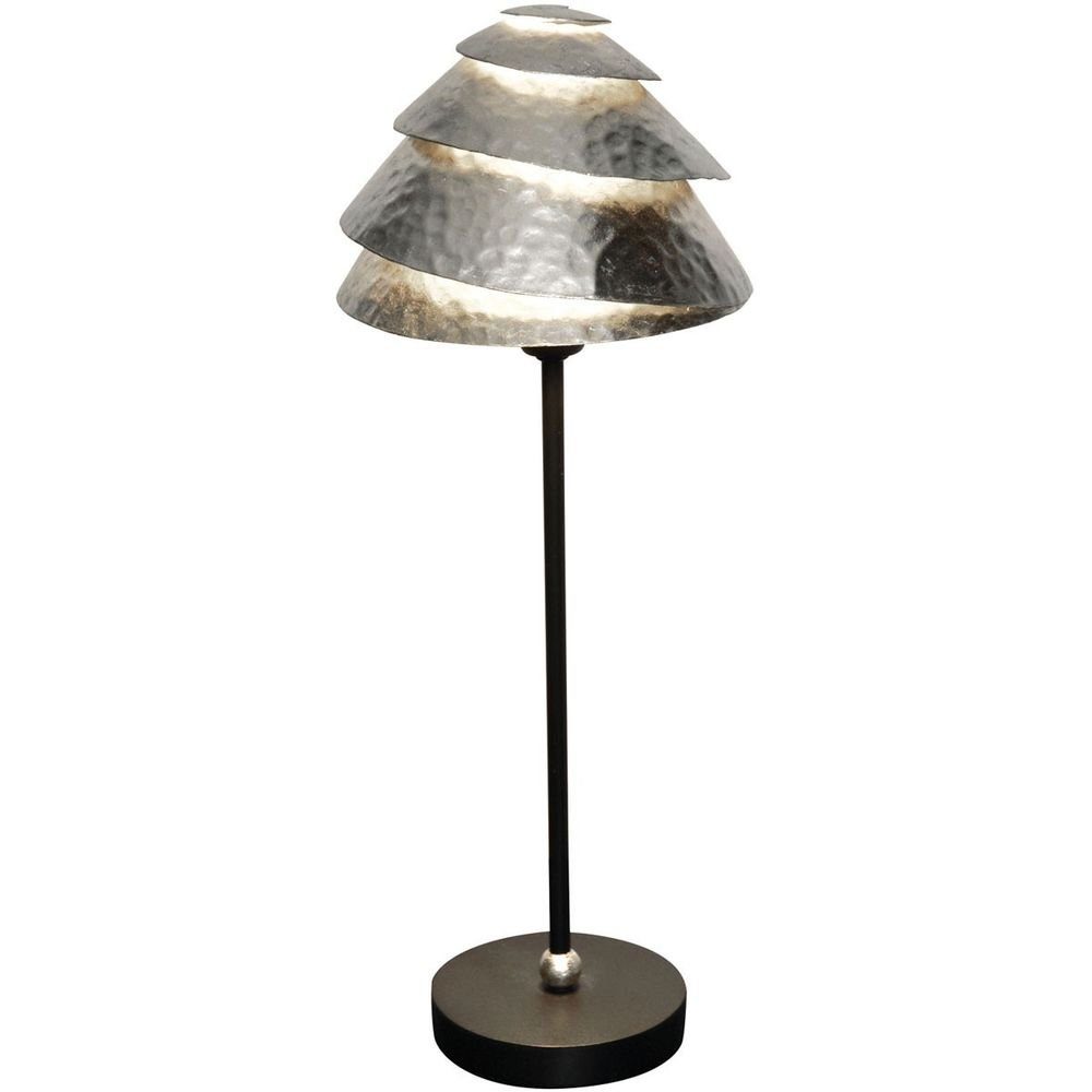 Holländer Tischleuchte Snail One Eisen Schwarz-Silber