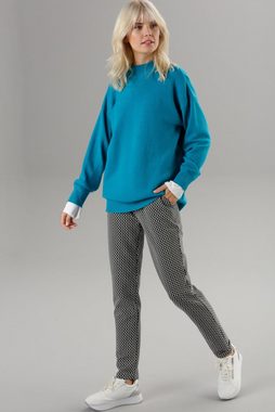 Aniston SELECTED Strickpullover mit feinem Perlfangmuster
