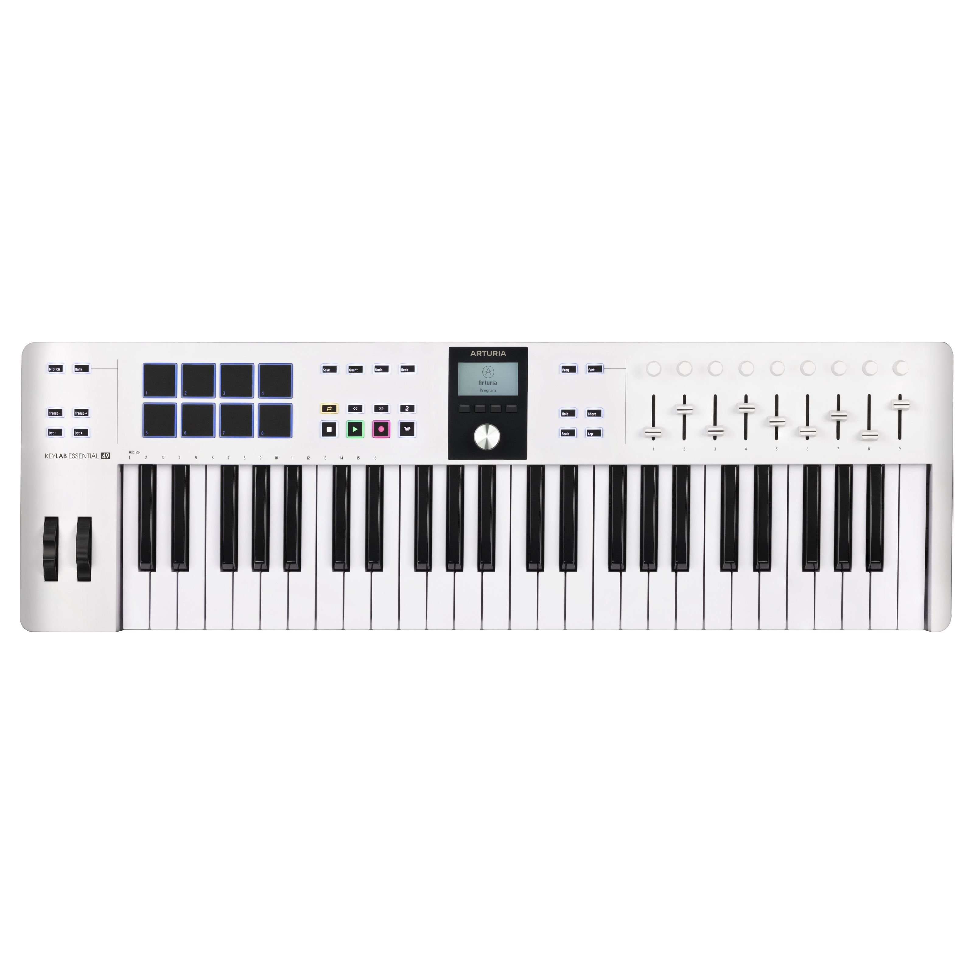 Arturia Masterkeyboard, KeyLab Essential 49 Mk3 White - Master Keyboard