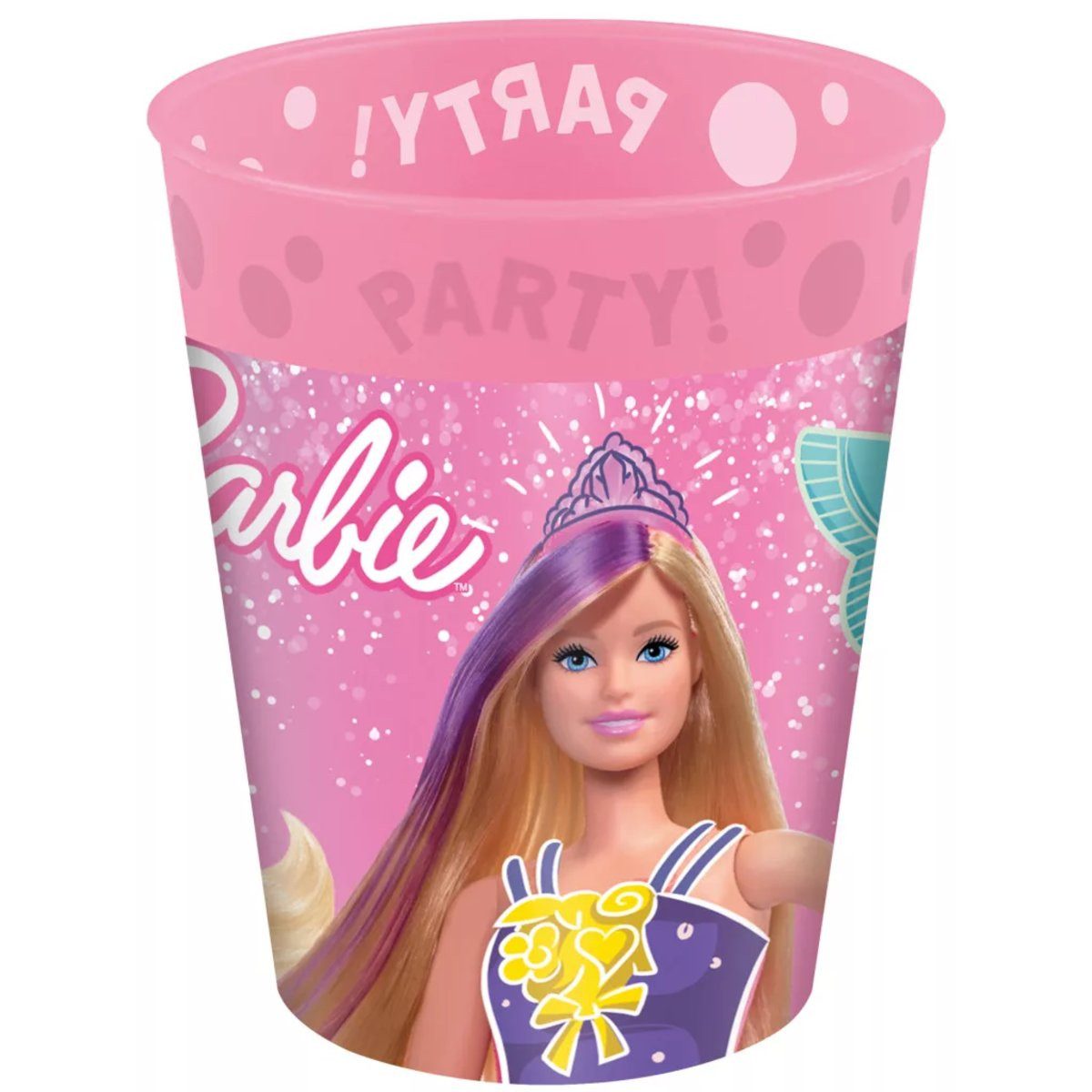 Barbie Trinkflasche Barbie Fantasy Micro Premium becher Set 4 Stück 250 ml