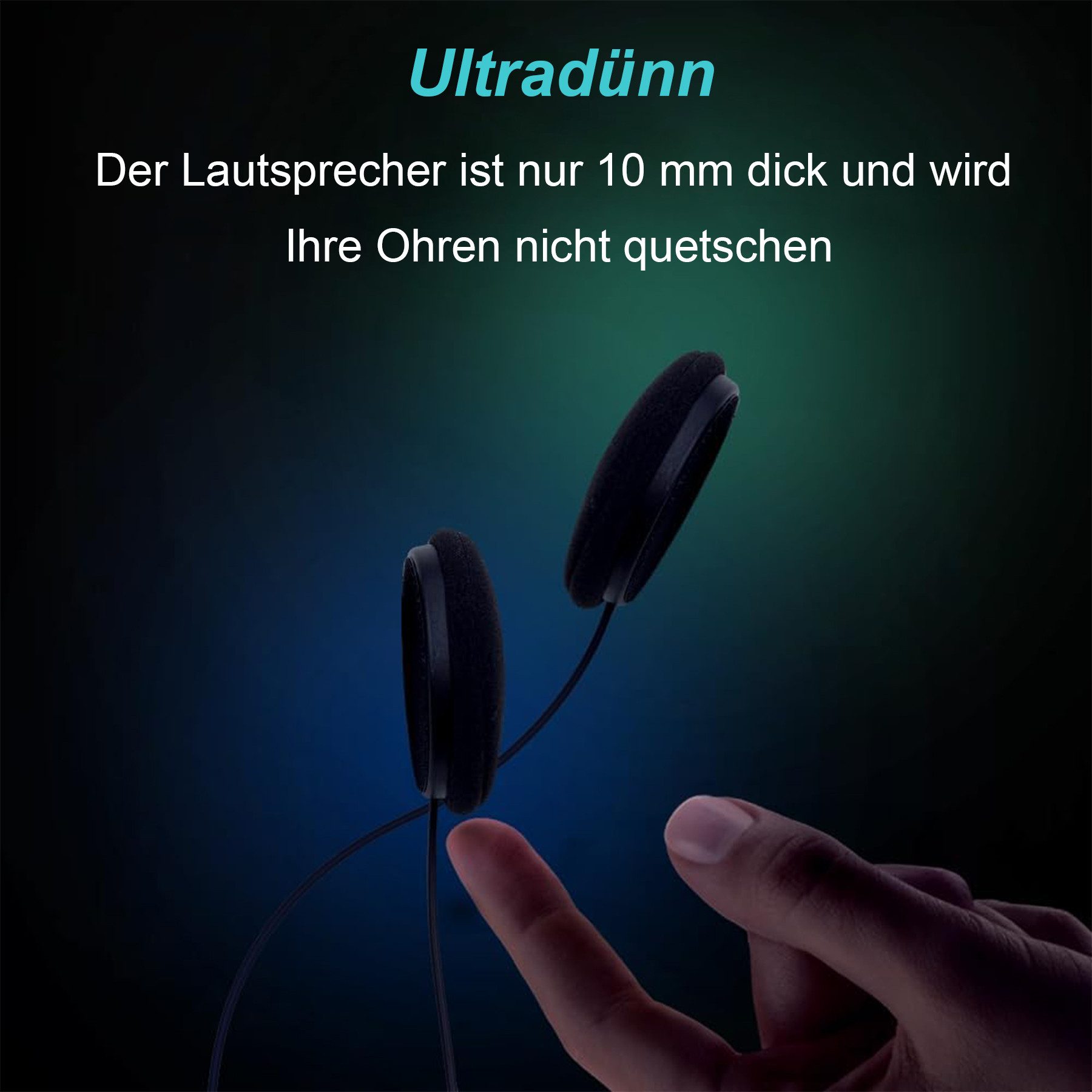 Senmudi Motorradhelm Helm Headset,Motorrad Helm Bluetooth Headset,Motorrad Intercom Headset