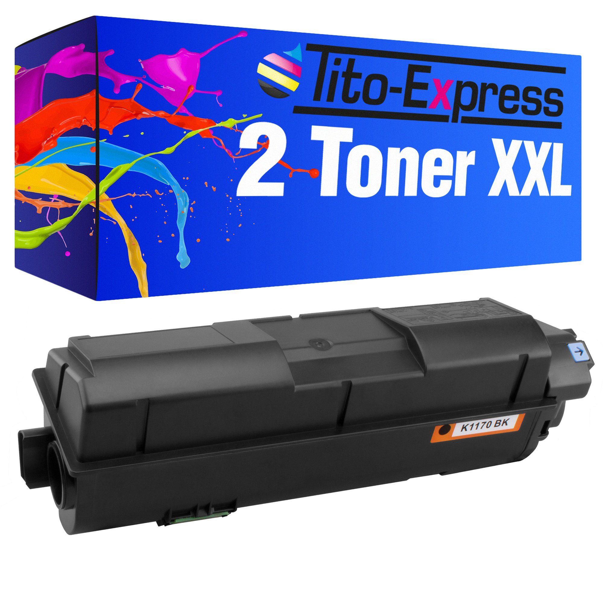 Tito-Express Tonerpatrone 2er Set ersetzt Kyocera TK-1170 Kyocera TK 1170 KyoceraTK1170, (Doppelpack, 2x Black), für ECOSYS M-2540 Series M-2540DNw M-2640IDW M-2040DN M-2540DN