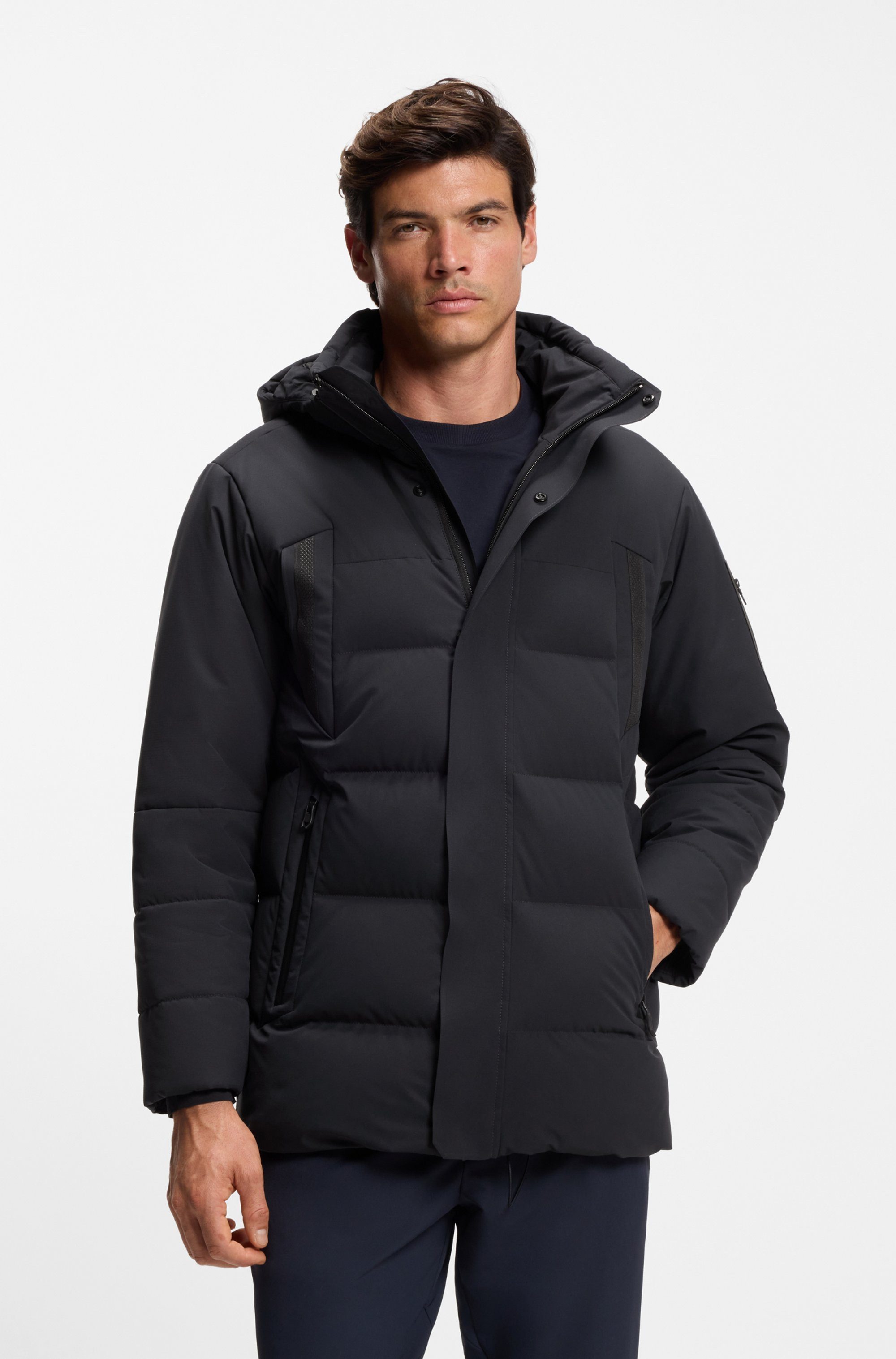 BOSS GREEN Daunenjacke Stehkragen, Regular Fit, günstig online kaufen