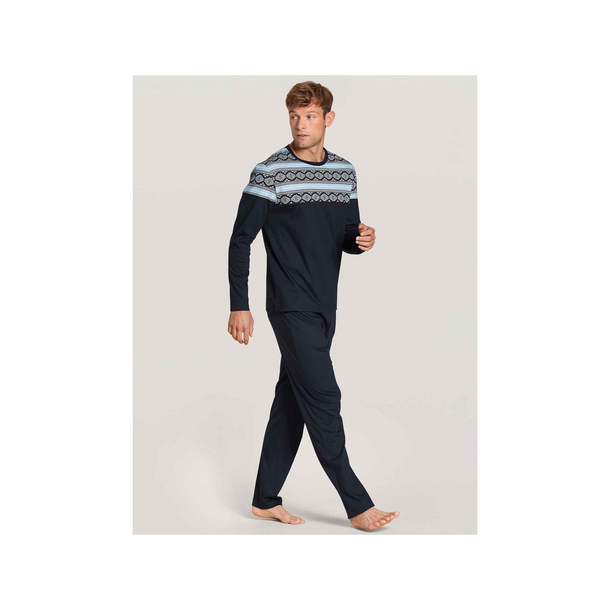 CALIDA Pyjama (1 tlg) blau