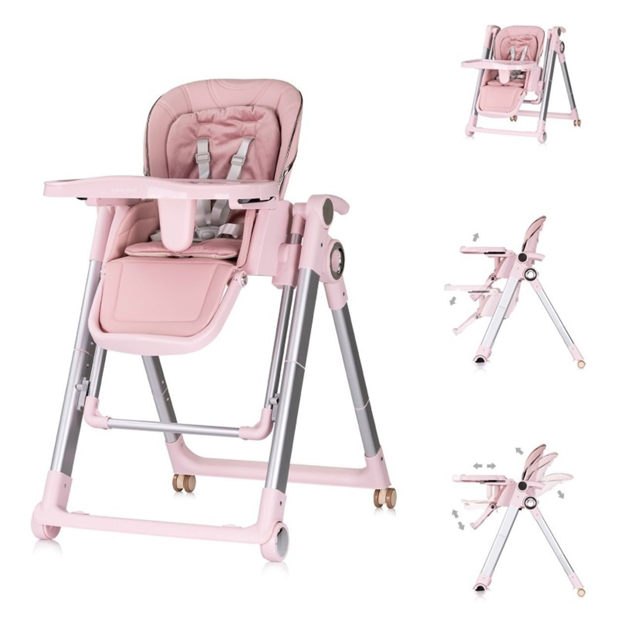 Chipolino Kombihochstuhl Hochstuhl 2 in 1 Super Chef, Babyschaukel, Fußstüt günstig online kaufen