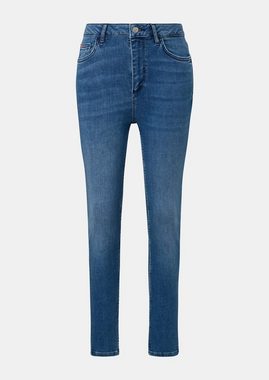 comma casual identity 5-Pocket-Jeans Skinny-Jeans mit geschlitztem Saum Waschung