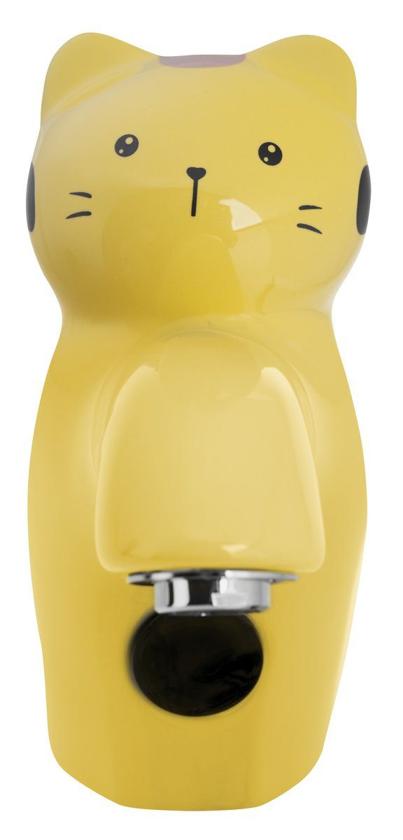 Sapho Waschtischarmatur Keramik Sensor-Standarmatur 6V DC (4xAA), Katze, Gelb Sapho-PS402Y