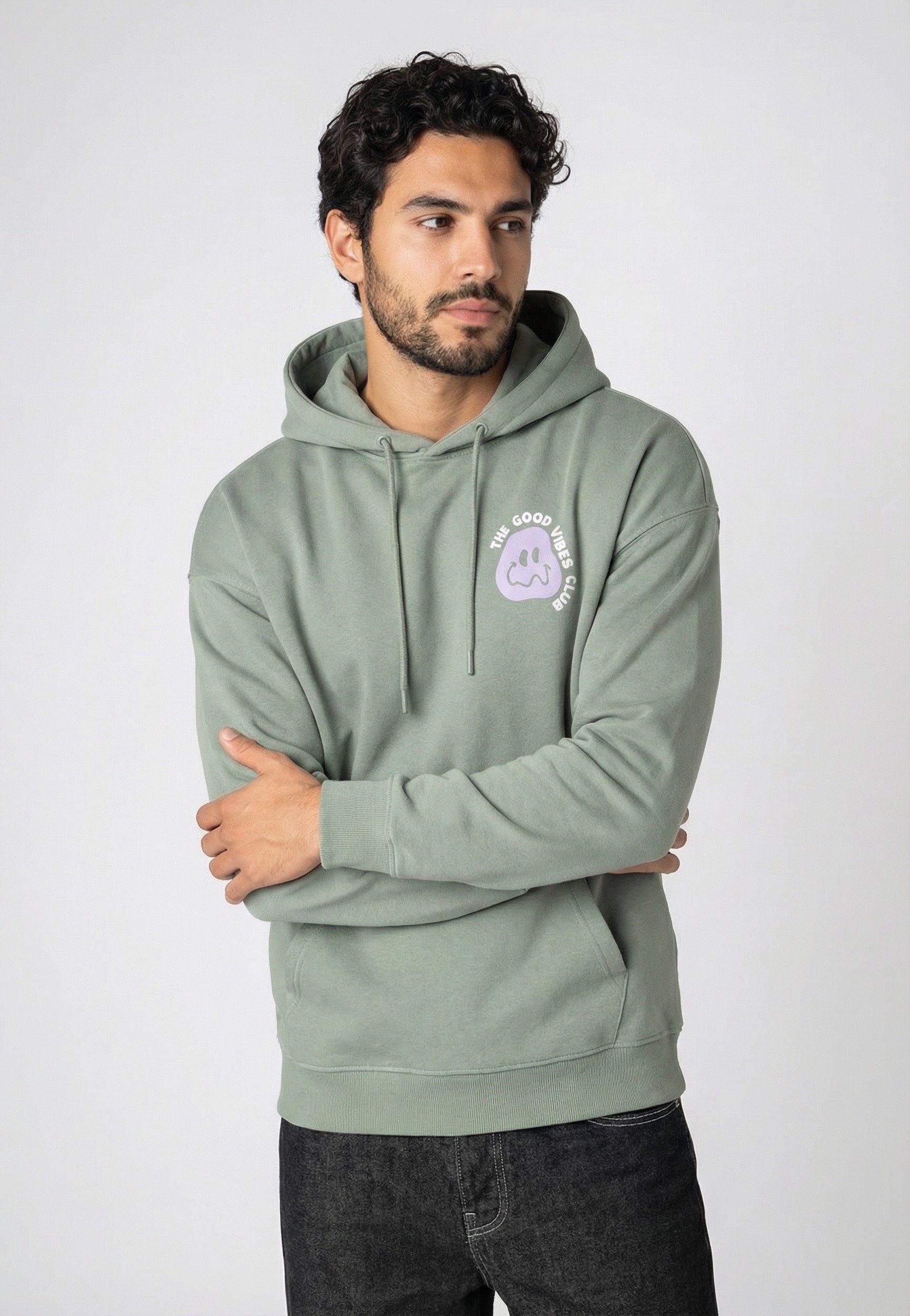 Hoodie Herren Kapuzenpullover mit Print