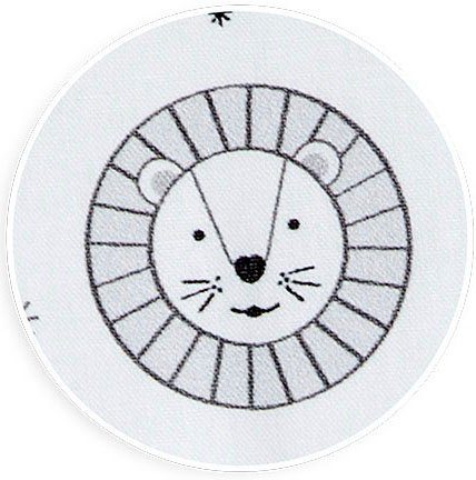 passend cm Lion, für Bettnestchen tiSsi® Maxi, grau (2-tlg., Nestchen Beistellbett Einlage), tiSsi® und 50x90
