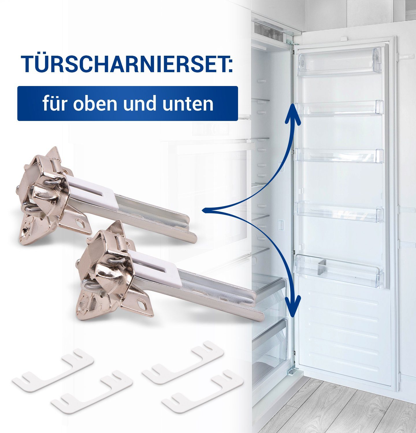 Türscharniere (1 Kühlschrank für Ersatz Set Montagezubehör St) Bosch VIOKS 00268698