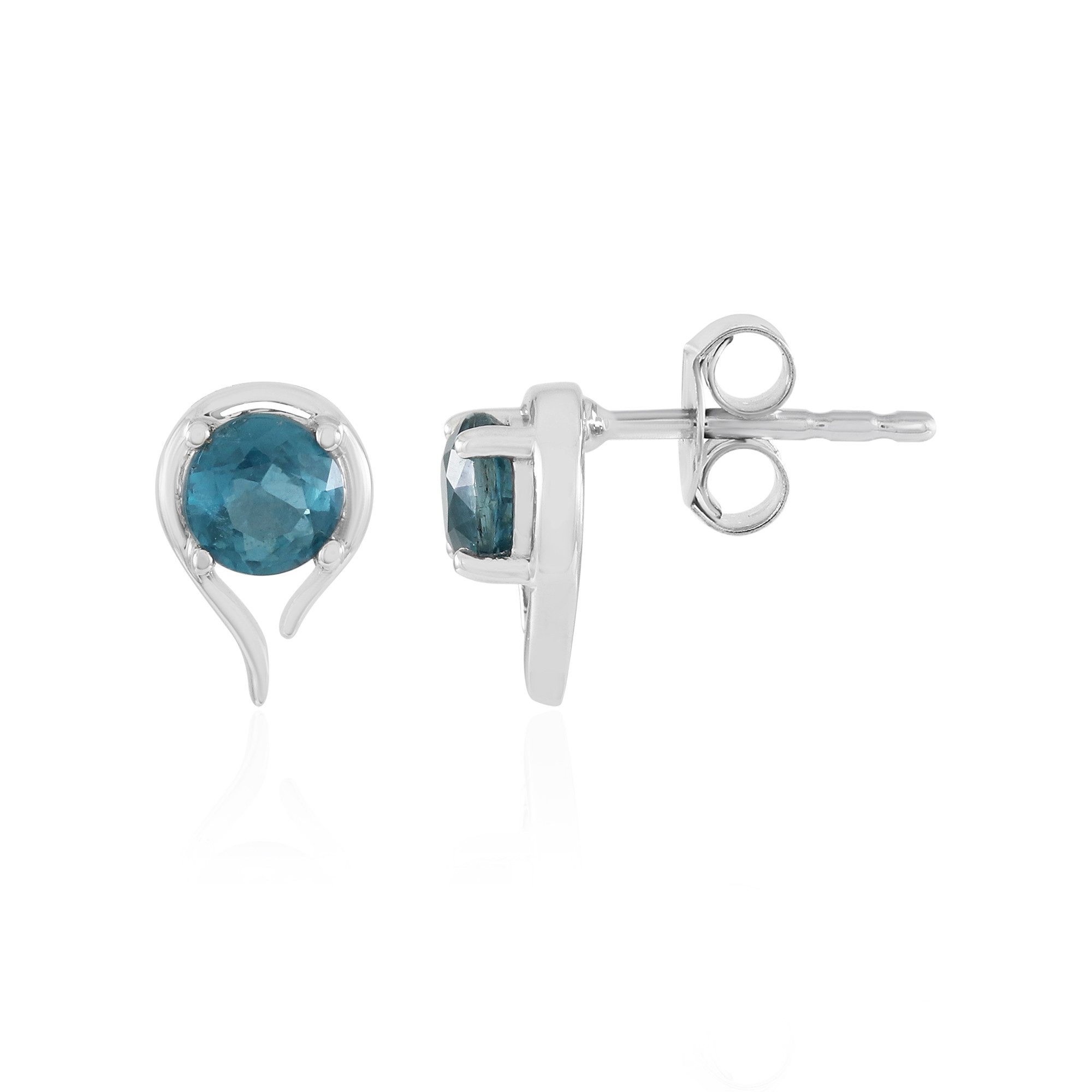 Cavill Ohrring-Set Ohrringe aus Sterlingsilber mit Kyanit in Petrolblau (2-tlg)