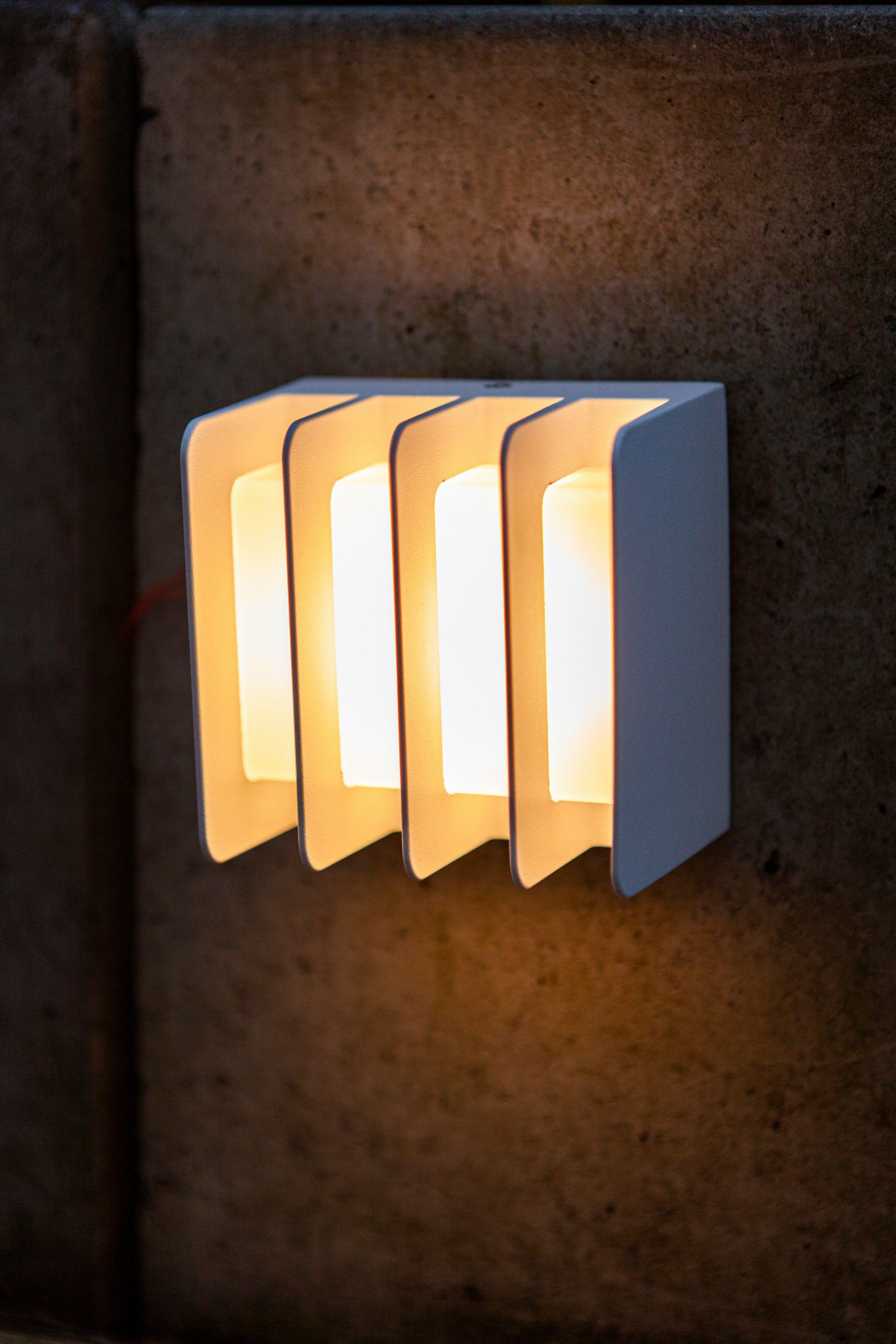 LUTEC LED LED GRIDY, fest Außen-Wandleuchte integriert