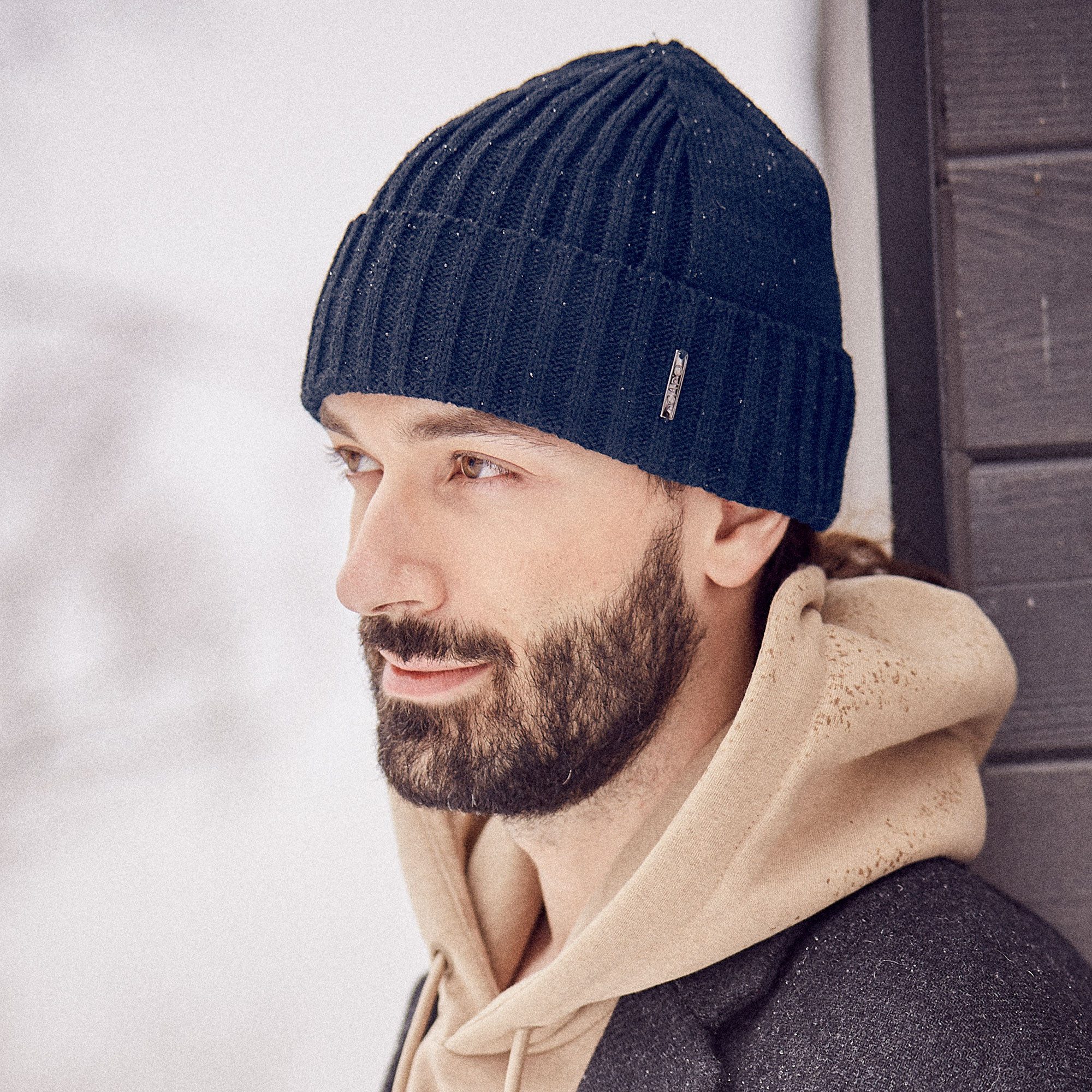 CAPO Strickmütze Klassischer Rippenstrick, hoher Wollanteil, gefüttert günstig online kaufen