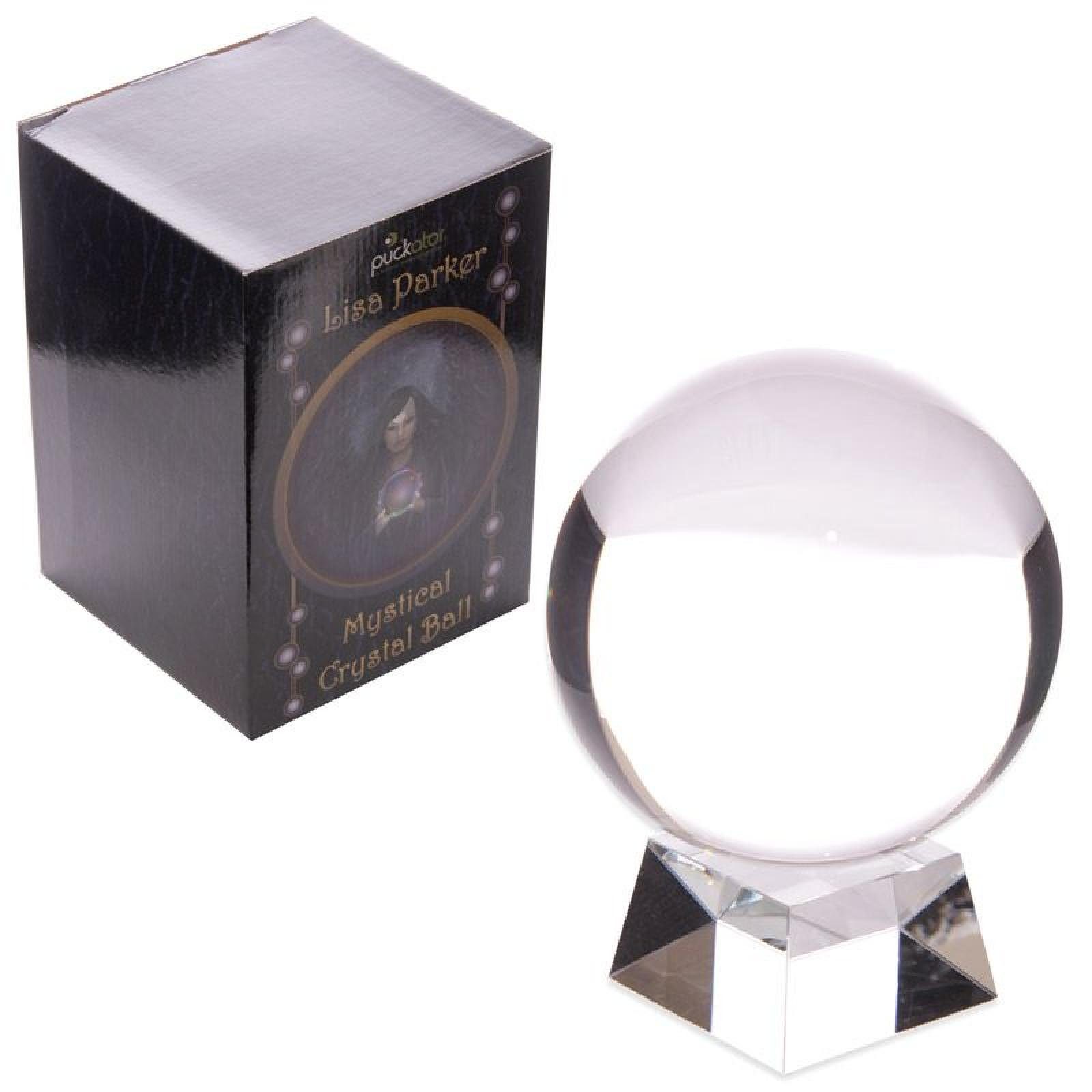 14cm mit und Glaskugel Glassockel Puckator Dekoobjekt Geschenkbox