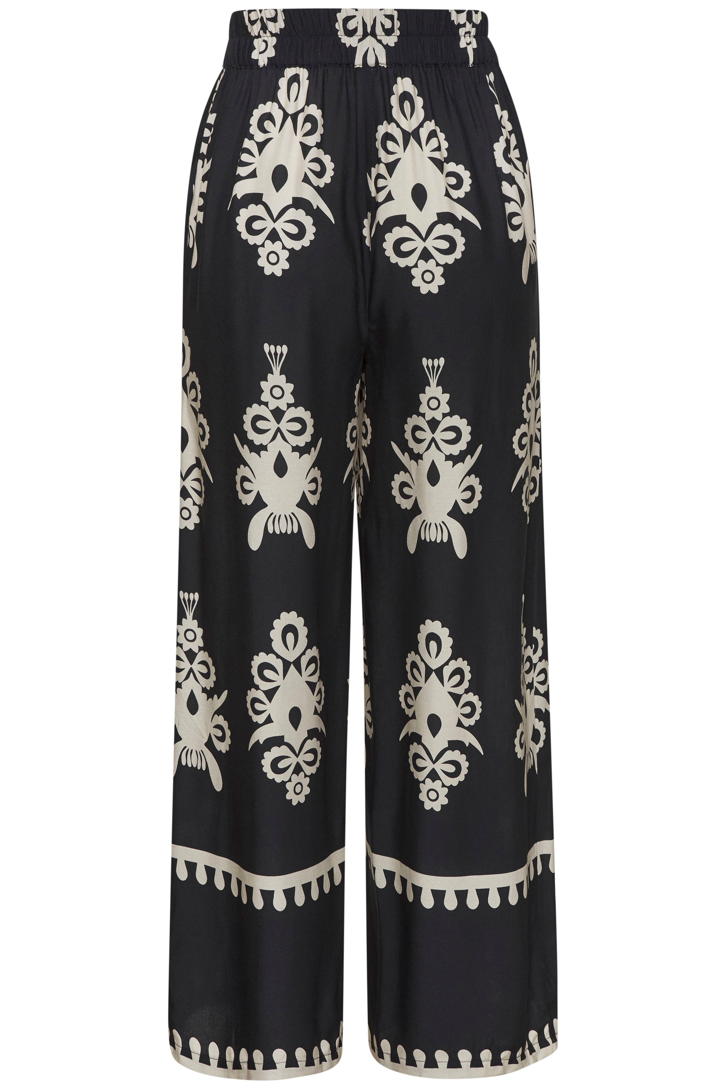 LASCANA Palazzohose mit Ethno-Print und weitem, luftigem Bein leichte Sommerhose aus Webware – Bild 2 von 5