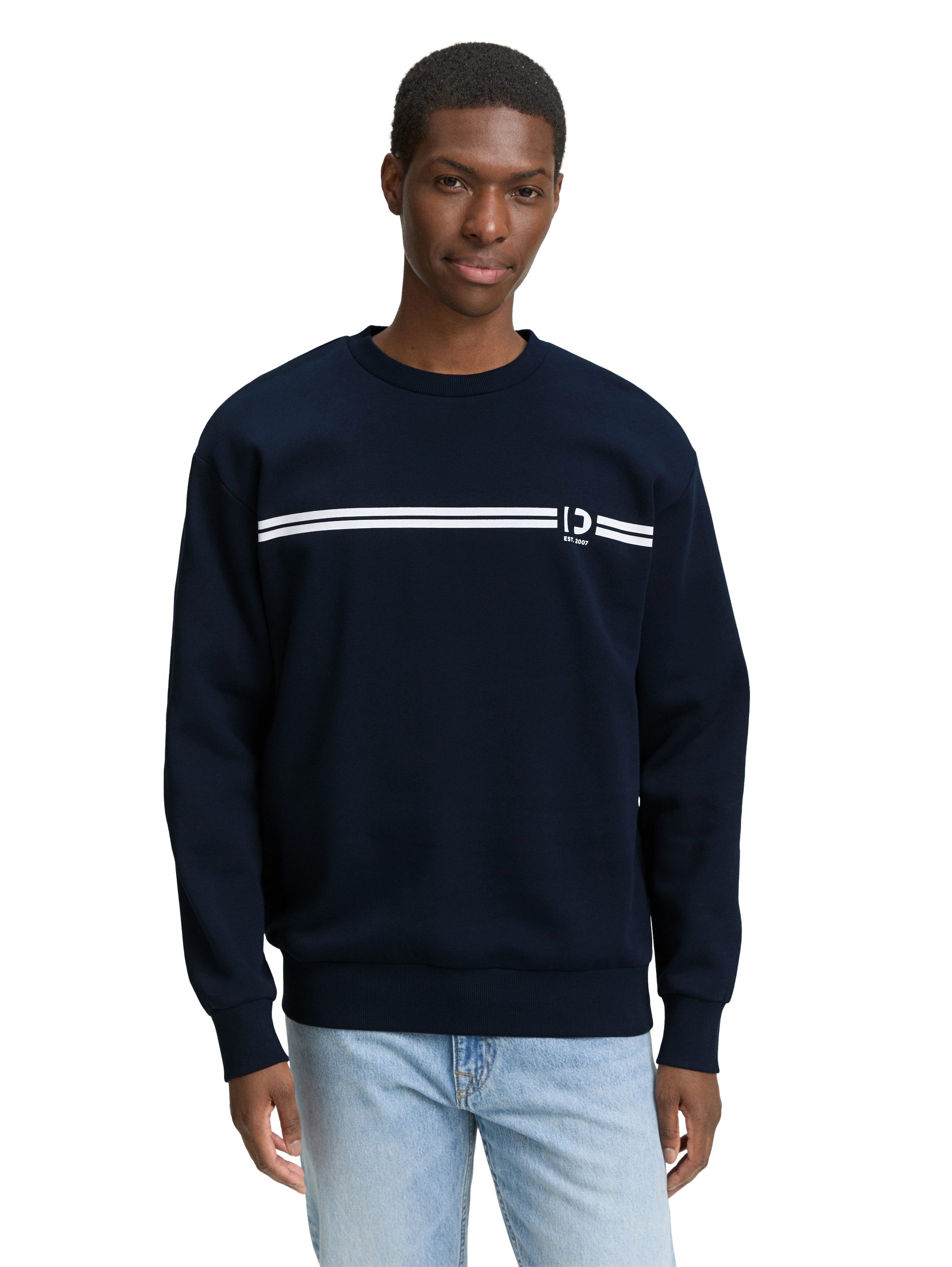 TOM TAILOR Denim Sweatshirt mit Logo-Print günstig online kaufen