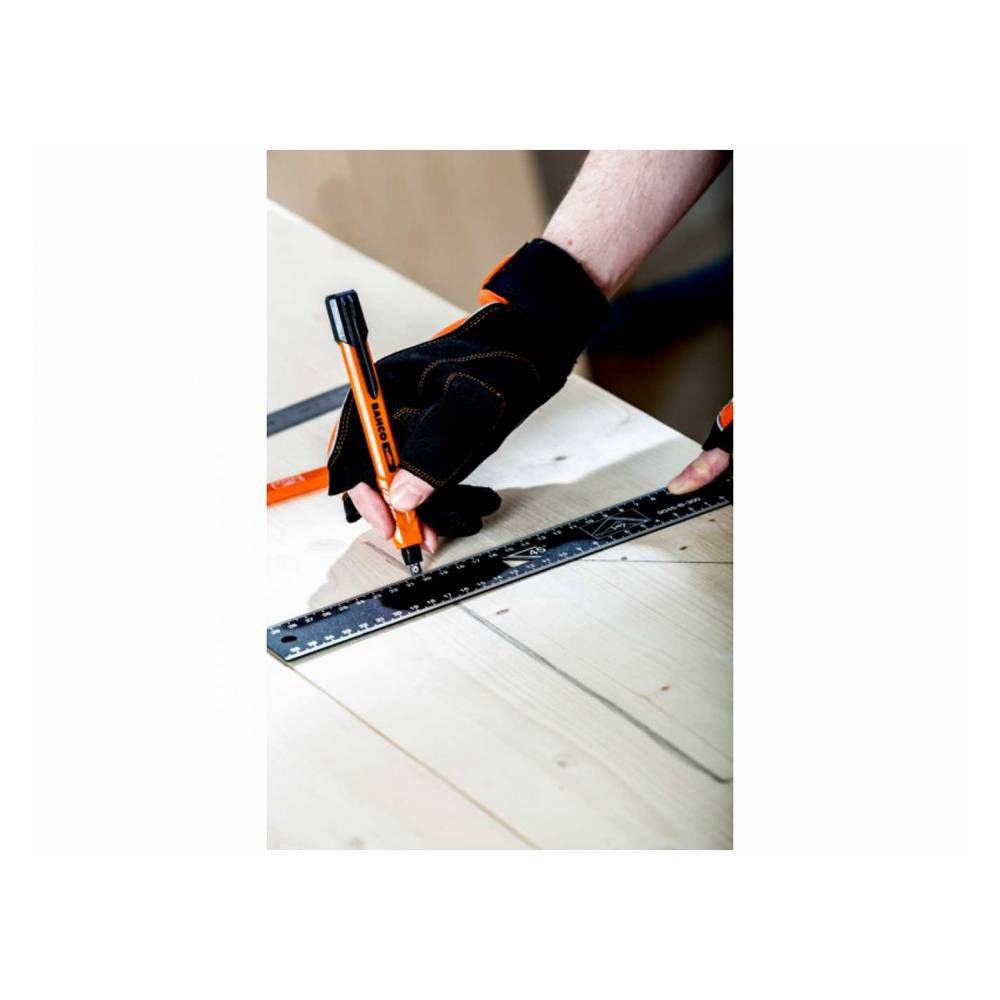 BAHCO Winkelmesser Präzisionswinkel 400mm, brüniert + Rostschutzbehandelt 9045-B-400