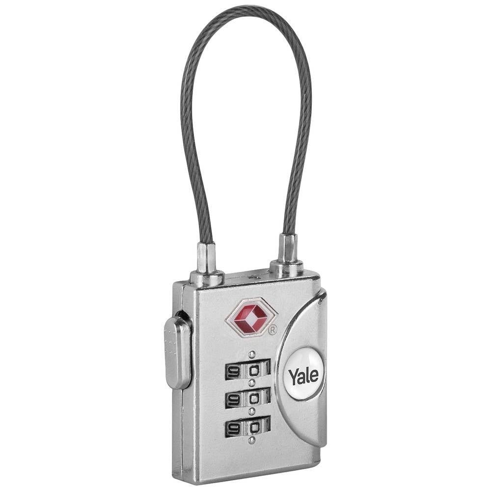 Yale Vorhängeschloss TSA Reise-Zahlenschloss mit Drahtbügel 32 mm YTP3/32/350/1, TSA