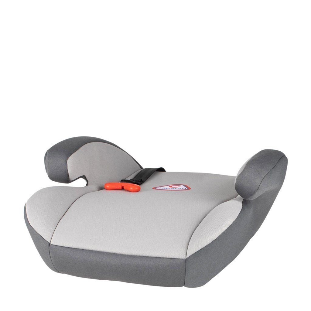 Gurtführung Kindersitzerhöhung mit Autokindersitz grau Sitzerhöhung capsula® (15-36kg)