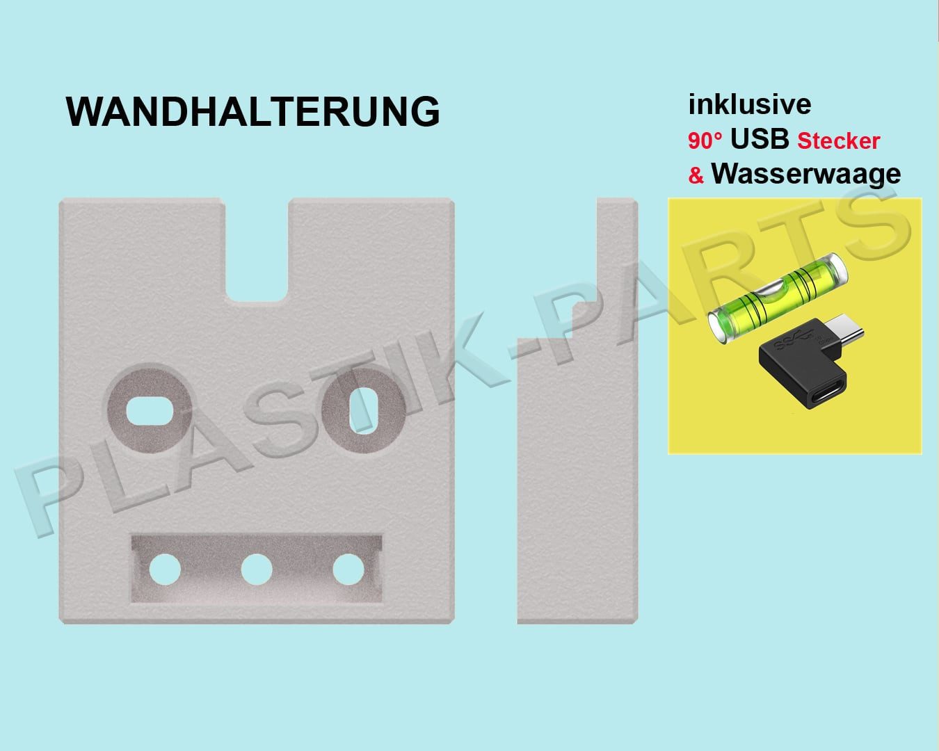 Plastik Parts Wandhalterung passend für wetteronline home 2. 3. 4. Generation Wetterstation