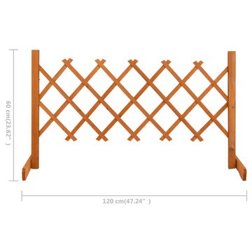 vidaXL Gartentor Garten-Rankzaun Orange 120x60 cm Massivholz Tanne Holz