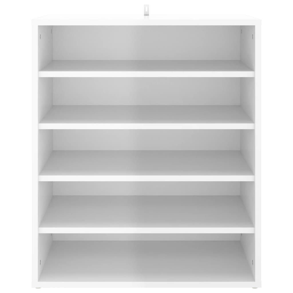 vidaXL Schuhregal Schuhschrank Hochglanz-Weiß 60x35x70 cm günstig online kaufen