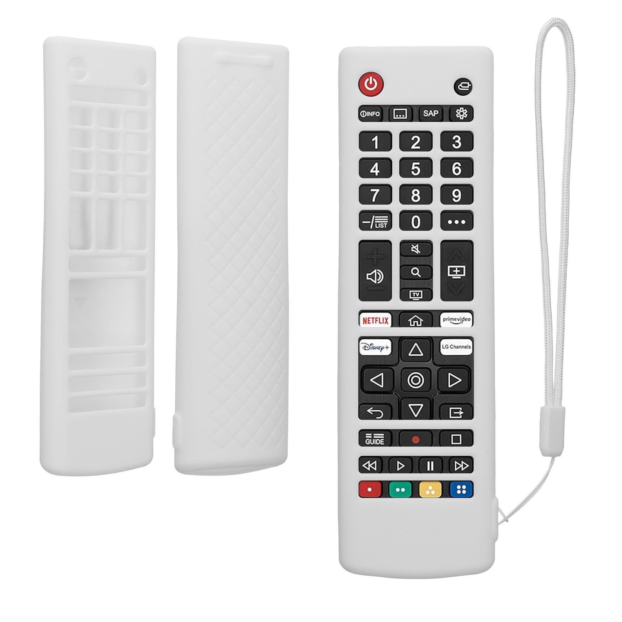 kwmobile Etui Smart TV AKB Hülle, Fernbedienung Silikon Case