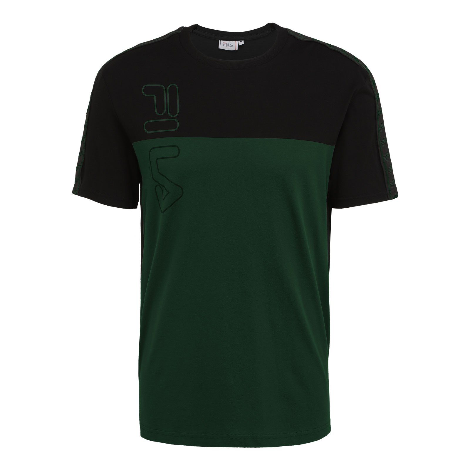 Fila T-Shirt Men Ojas Tee mit Outline Logo und Tape Lines | T-Shirts