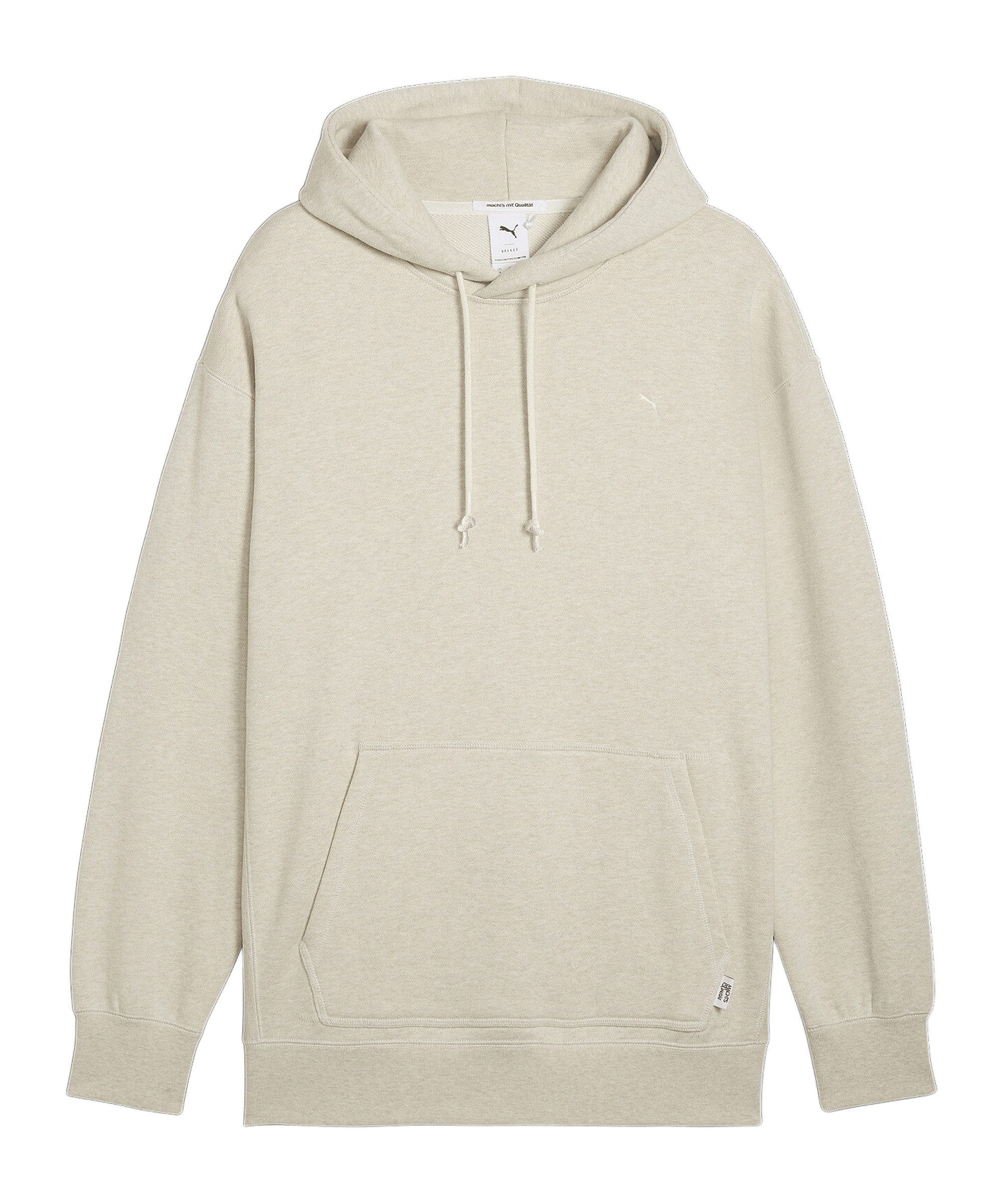 PUMA Sweatshirt PUMA Mmq Hoody Beige Unisex Baumwolle