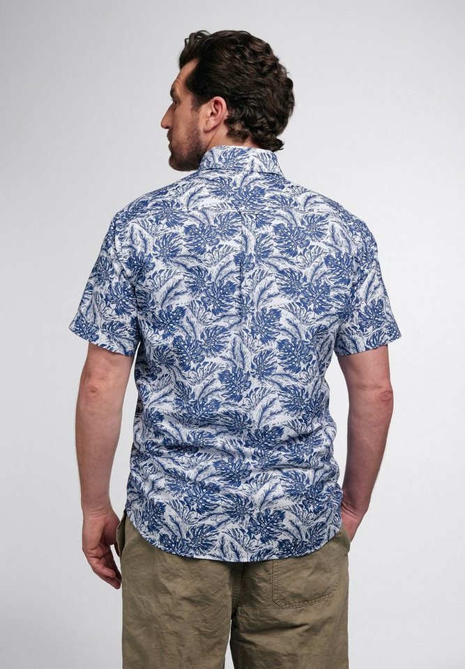 marineblau Fit keine Angabe), Kurzarmhemd Regular Hemd (1-tlg., Kurzarm Eterna in