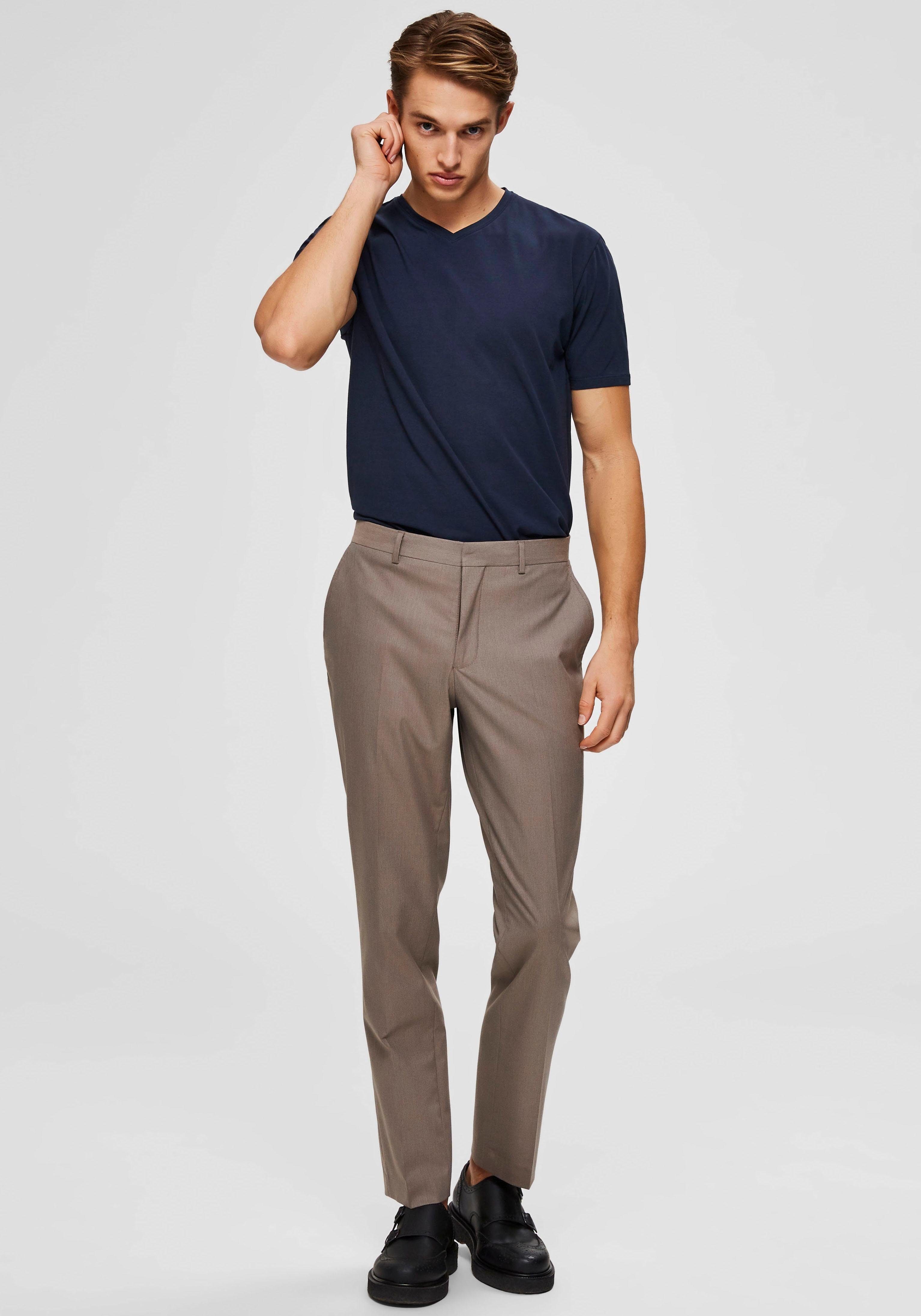 Selected V-Shirt SLHNEWPIMA SS V-NECK TEE B NOOS