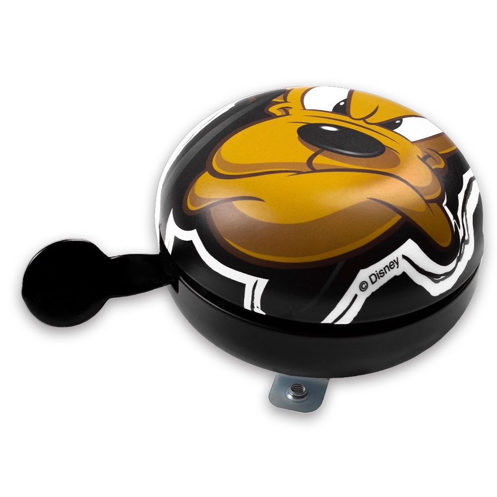 Seven Polska Fahrradklingel Disney 2-Klang Fahrrad Glocke Pluto, XXL Ø 80mm