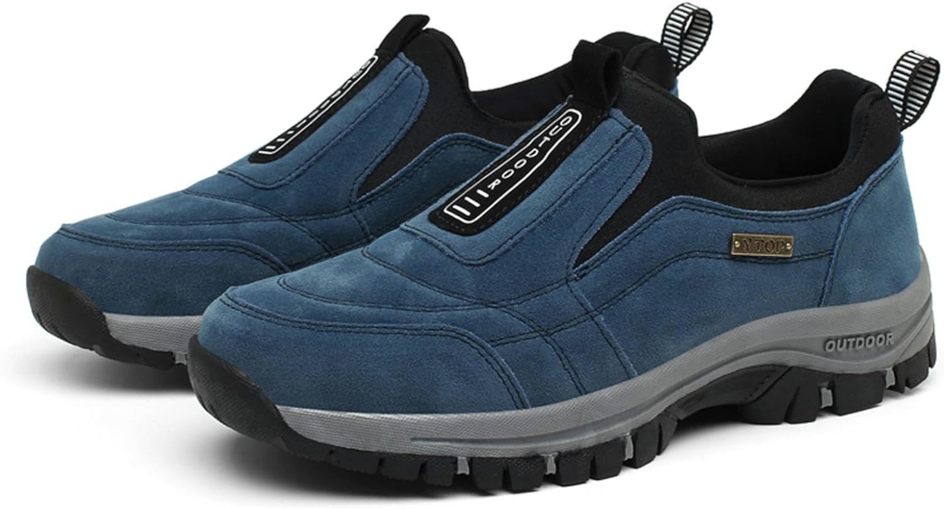 UE Stock Herren Outdoor Schuhe Slip On Loafers Freizeitschuhe Gr. 44 Blau Loafer für ein angenehmes Tragegefühl