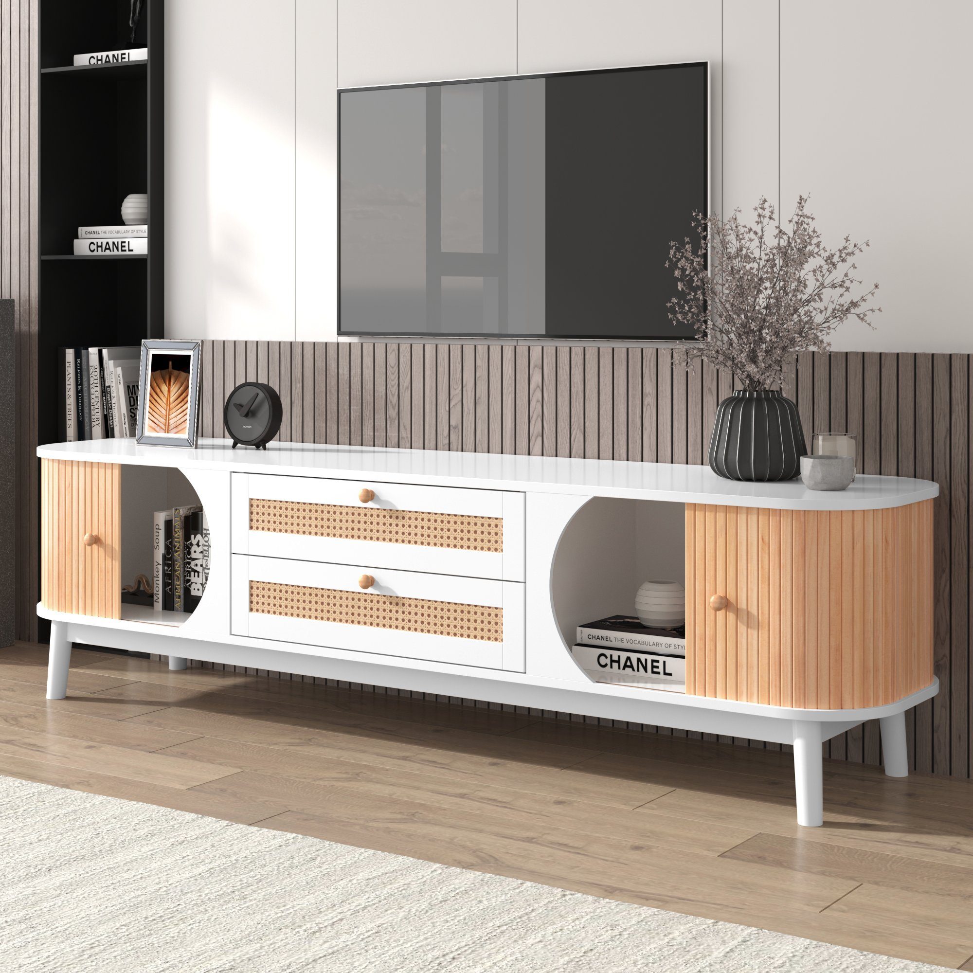 Celya TV-Schrank TV Board mit Türen günstig online kaufen