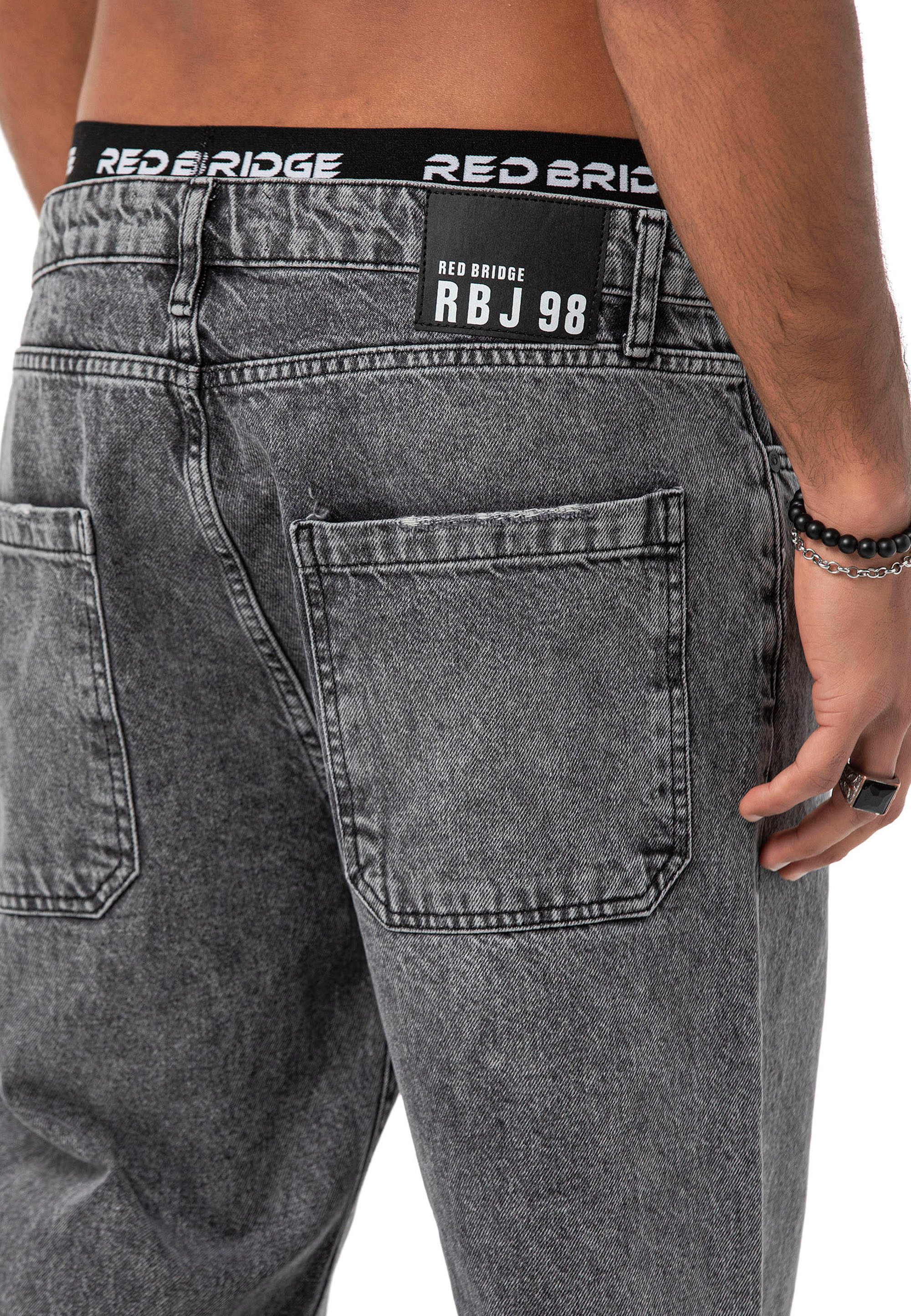 RedBridge Weite Jeans im Baggy Style mit Used Waschung 5-Pocket-Style – Bild 5 von 5