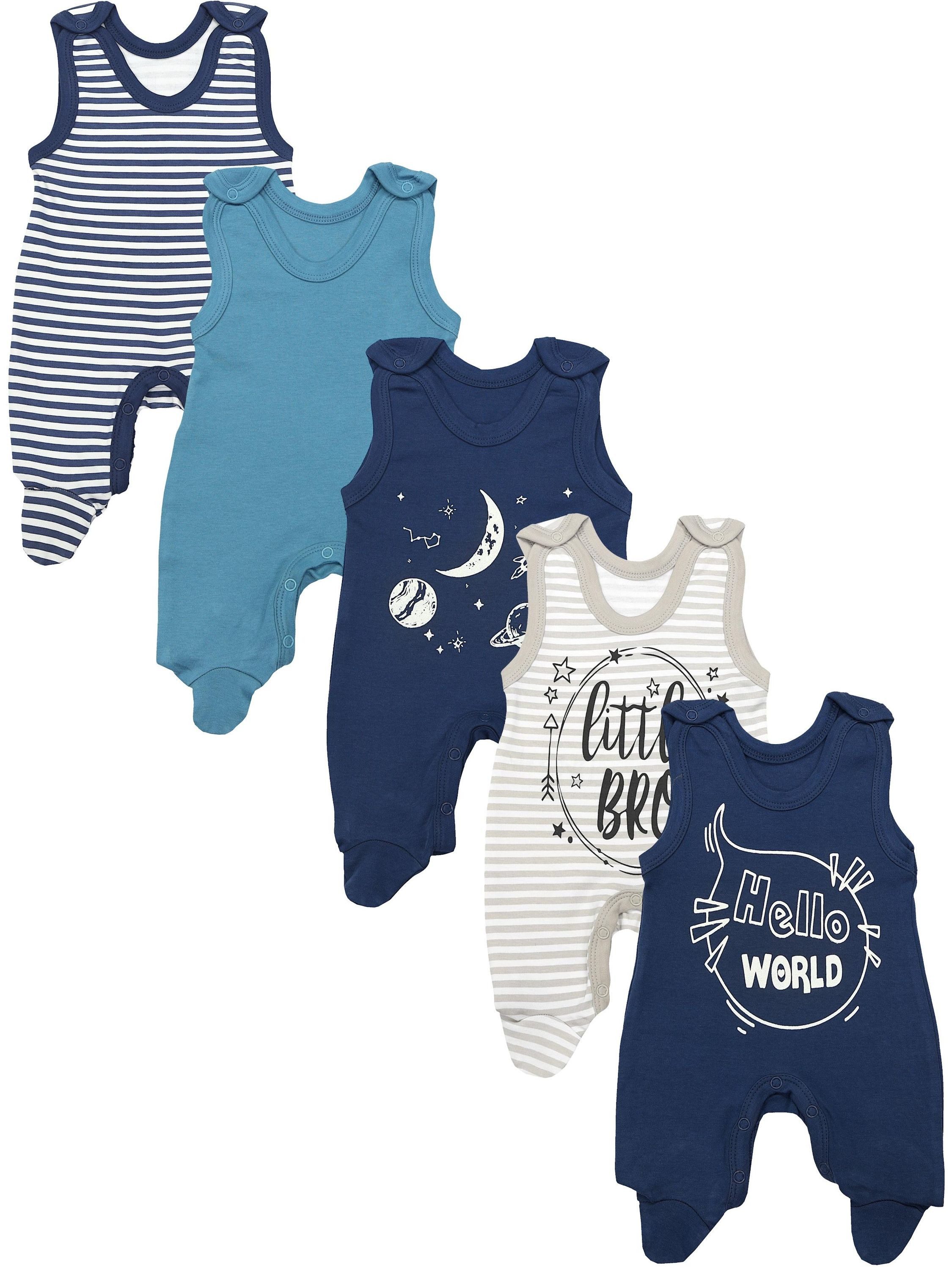 TupTam Strampler TupTam Baby Unisex Strampler mit Aufdruck Spruch 5er Pack