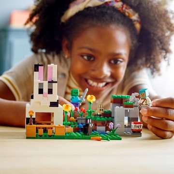 LEGO® Konstruktionsspielsteine Die Kaninchenranch (21181), LEGO® Minecraft™, (340 St)