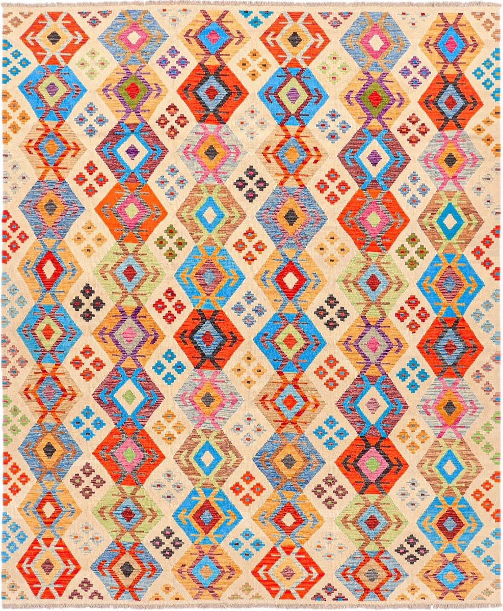 Orientteppich Kelim Afghan Heritage 254x304 Handgewebter Moderner Orientteppich, Nain Trading, rechteckig, Höhe: 3 mm