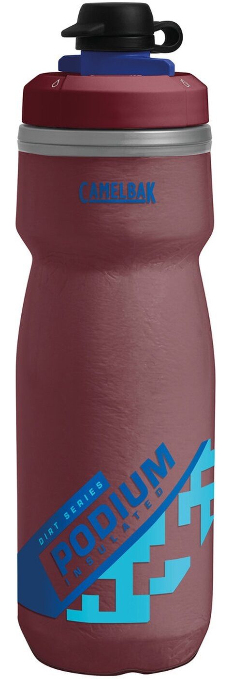 Camelbak Thermoflasche CB Podium Dirt Chill 600ml Burgun/Blu 19 matt bright red/dark red/blac