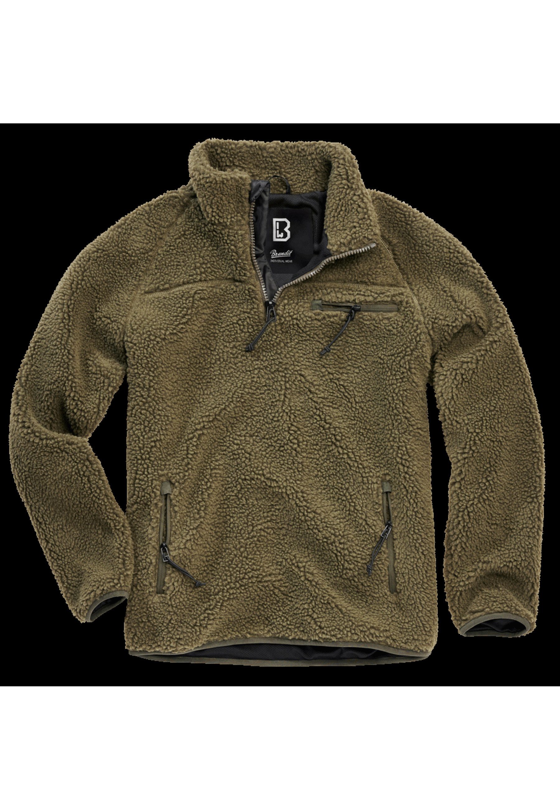 Brandit Kapuzenpullover Brandit Herren Teddyfleece Troyer (1-tlg)