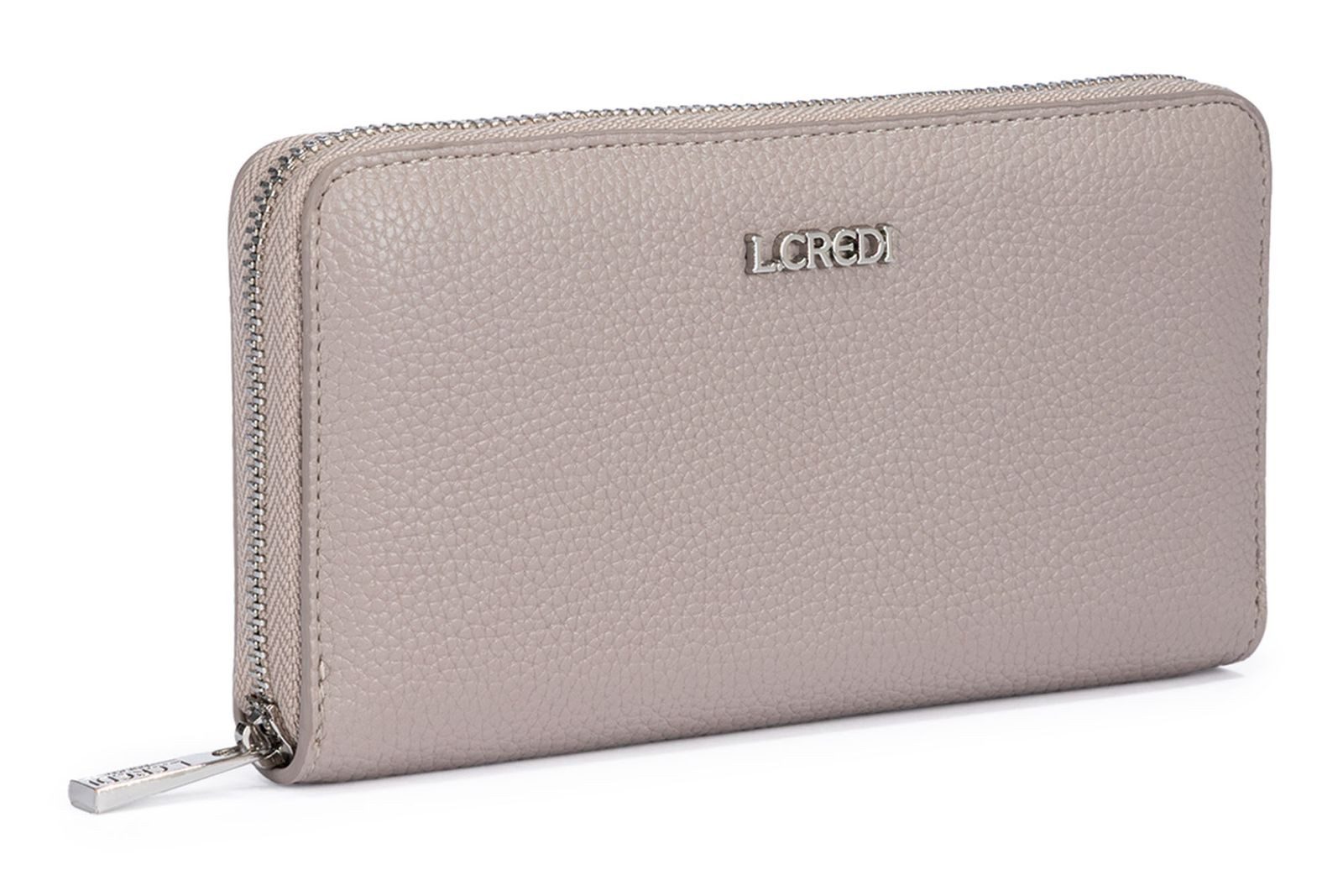 L. CREDI Geldbörse Zip Around Wallet, mit RFID-Blocker Schutz