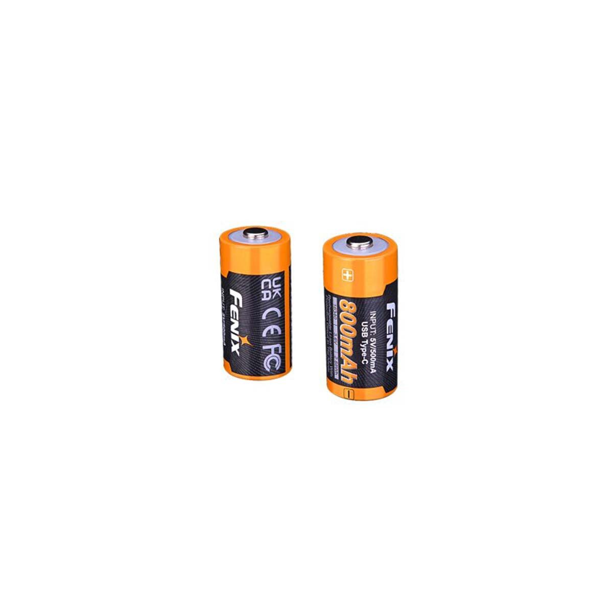 Fenix ARB-L16-800UP 16340 Li-Ion Akku 800mAh mit USB Akku